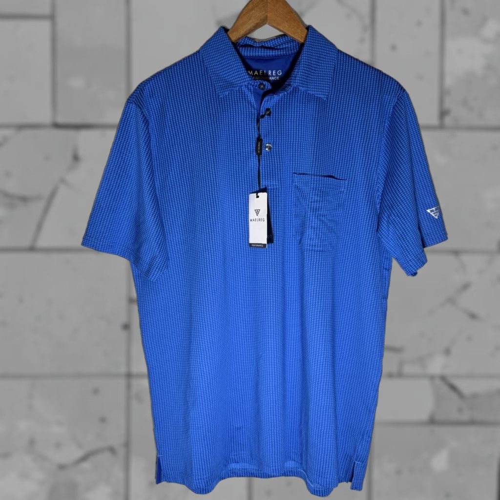 Vintage NWT Maelreg Blue Athletic Polo Shirt Men's Regular Size M Size US M / EU 48-50 / 2 - 1 Thumbnail
