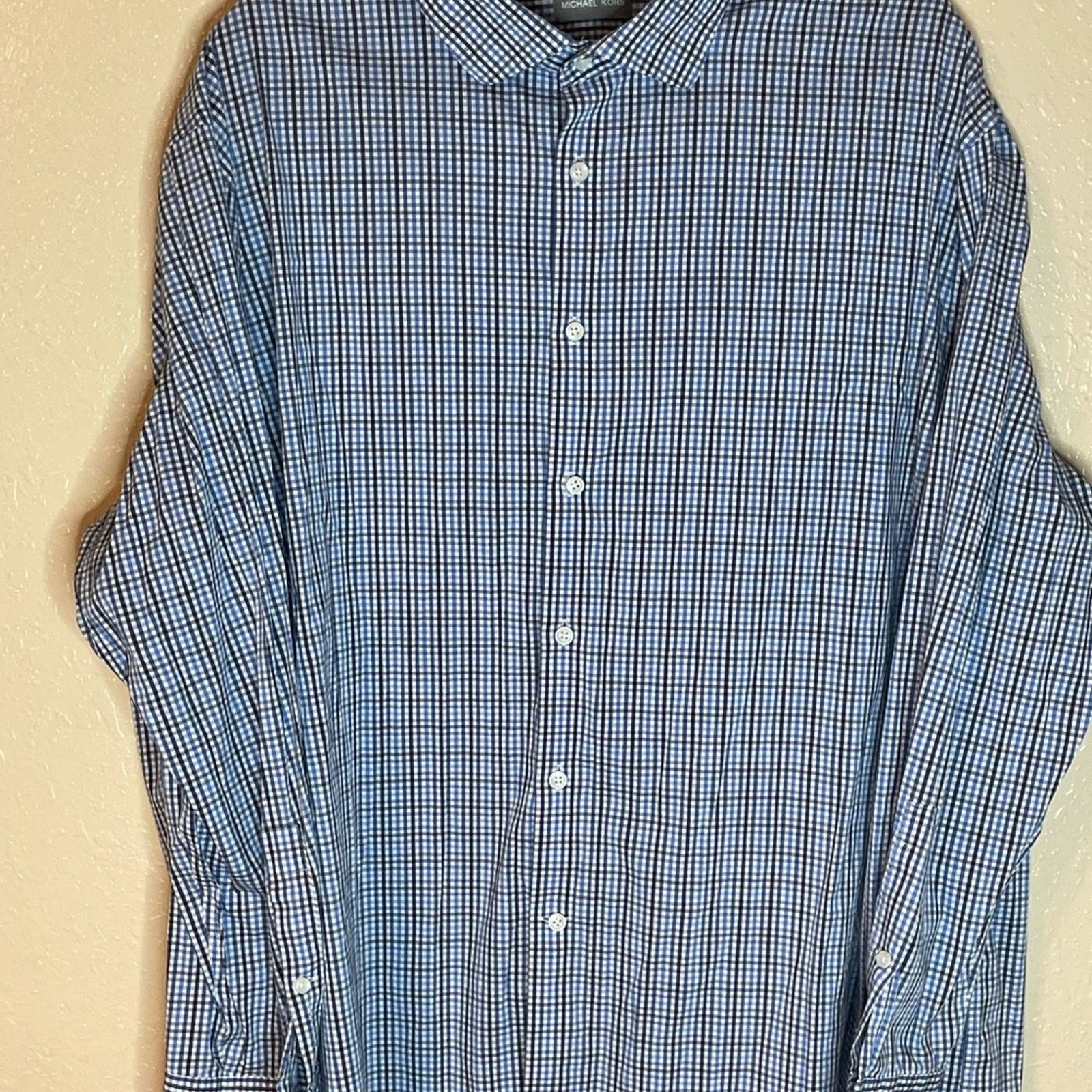 Michael Kors Michael Kors slim-Fit Stretch Dress Shirt 4XL 20 34/35 20 in Size US XXL / EU 58 / 5 - 2 Thumbnail