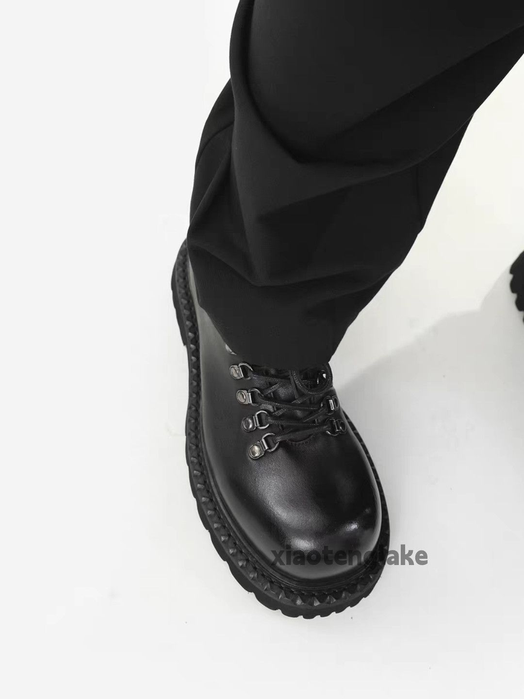 Vintage Utility military outdoor hiking thick sole leather shoes Size US 5.5 / EU 38 - 4 Thumbnail