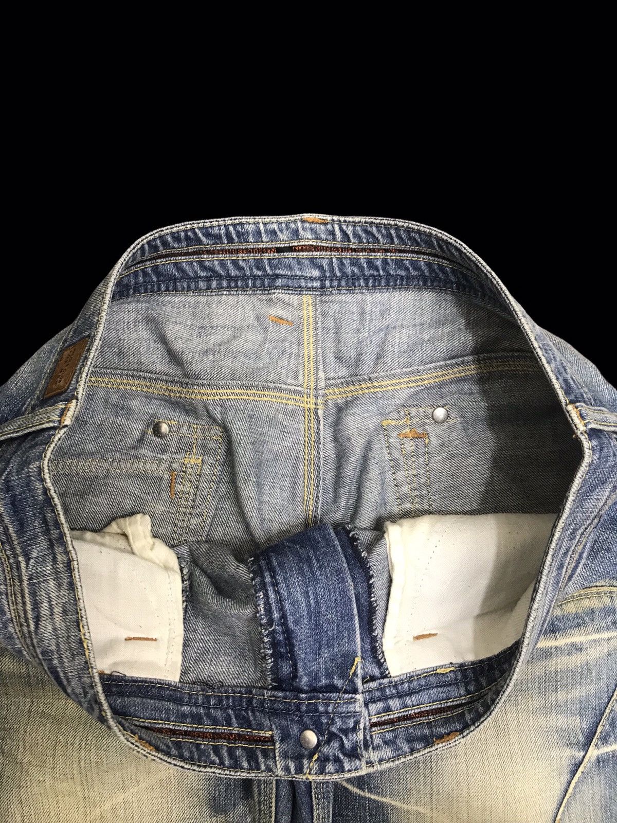 Japanese Brand 💥FLARE💥NCFM Japan Design Seditionari Fade Flare Denim F108 Size US 34 / EU 50 - 12 Thumbnail