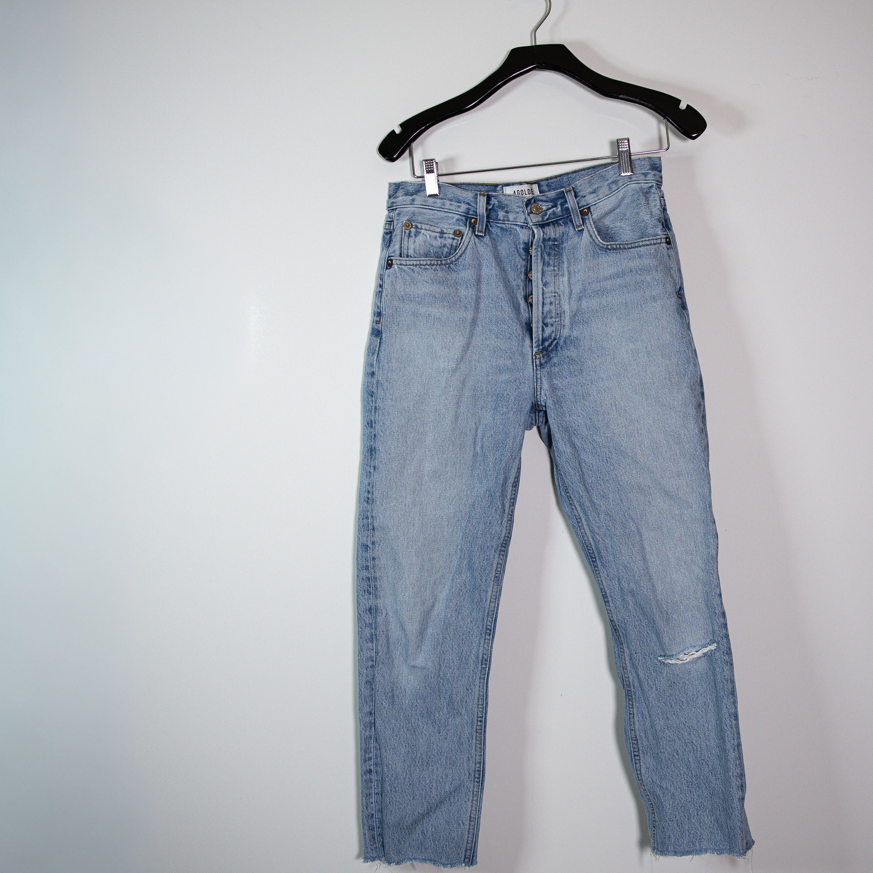 Agolde Agolde Women's Riley High Rise Straight Leg Size 27" / US 4 / IT 40 - 1 Thumbnail