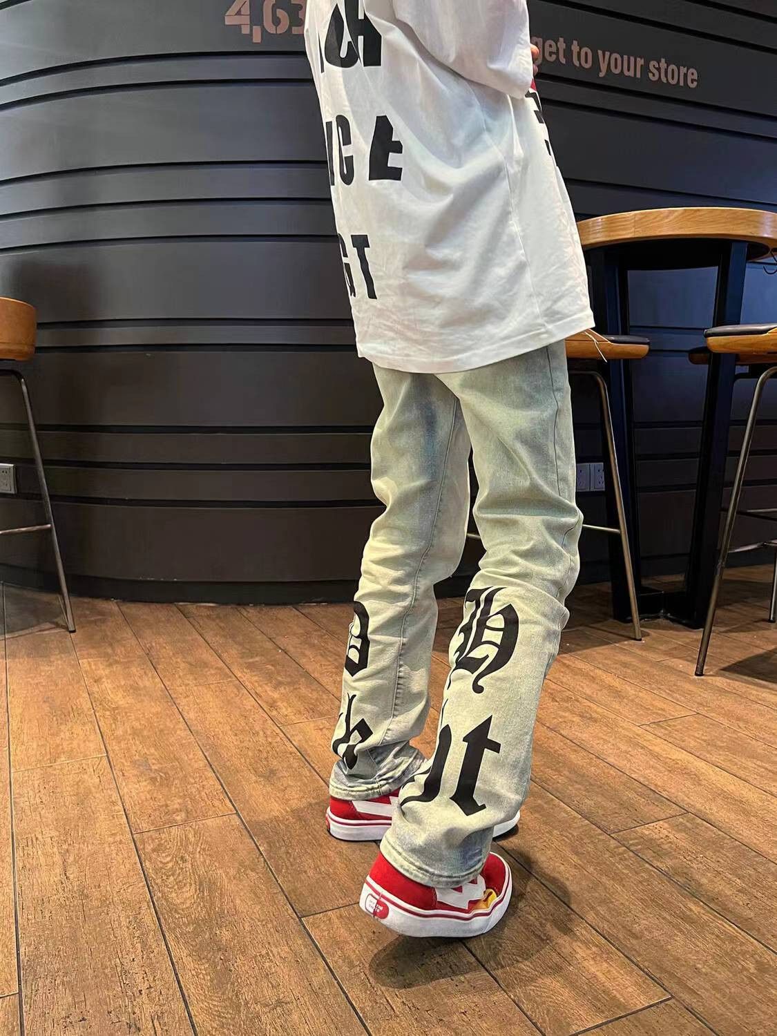 Japanese Brand × Jean Vintage washed distressed rare heavyweight jeans Size US 34 / EU 50 - 3 Thumbnail