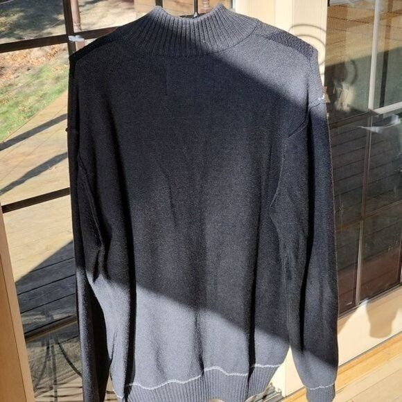 BKE BKE Argyle Grey Print Standard Fit 1/4 Zip LS Pullover Sz XL Size US XL / EU 56 / 4 - 4 Thumbnail