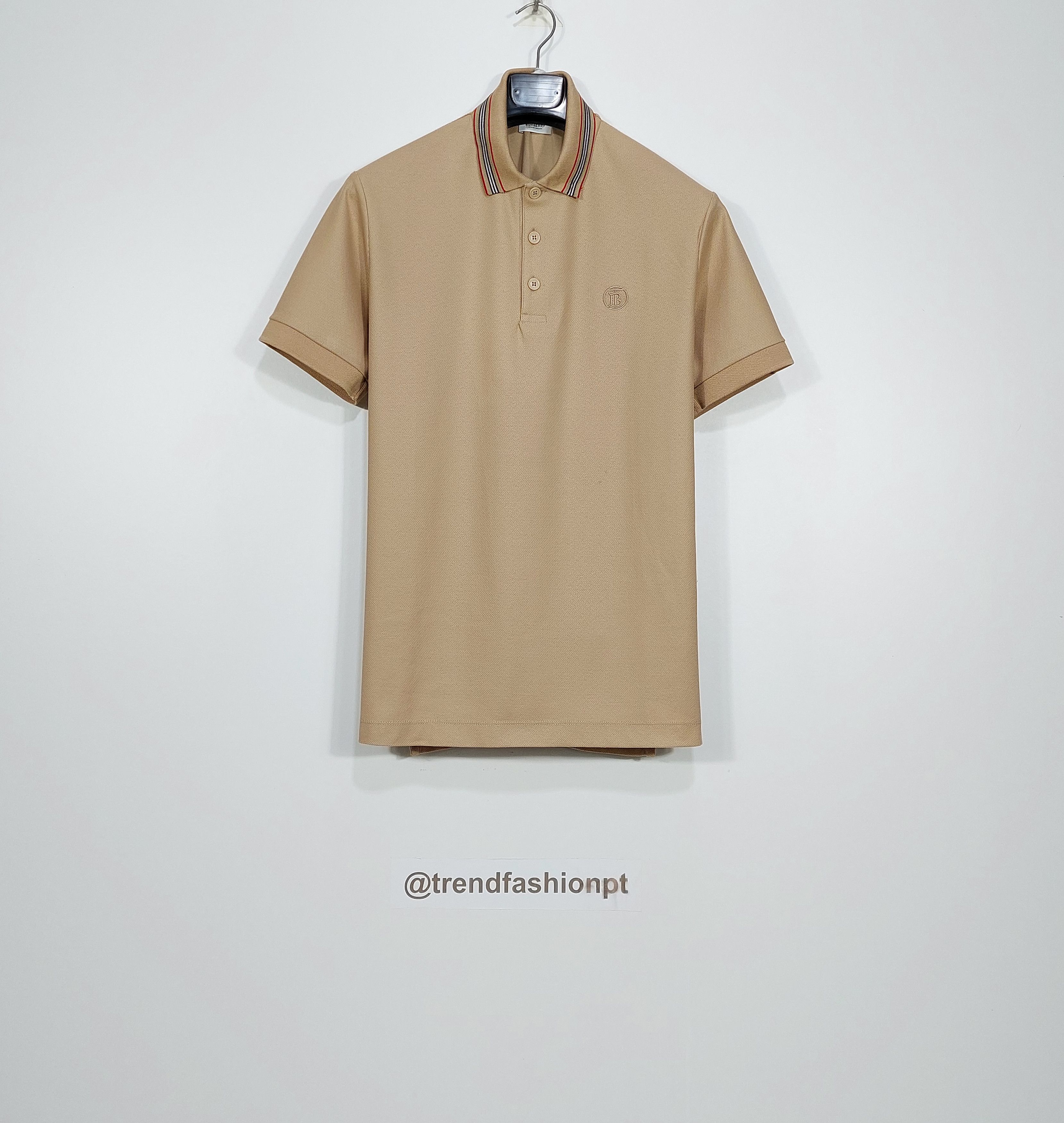 Burberry TB logo stripe polo shirt - beige M Size US M / EU 48-50 / 2 - 1 Thumbnail