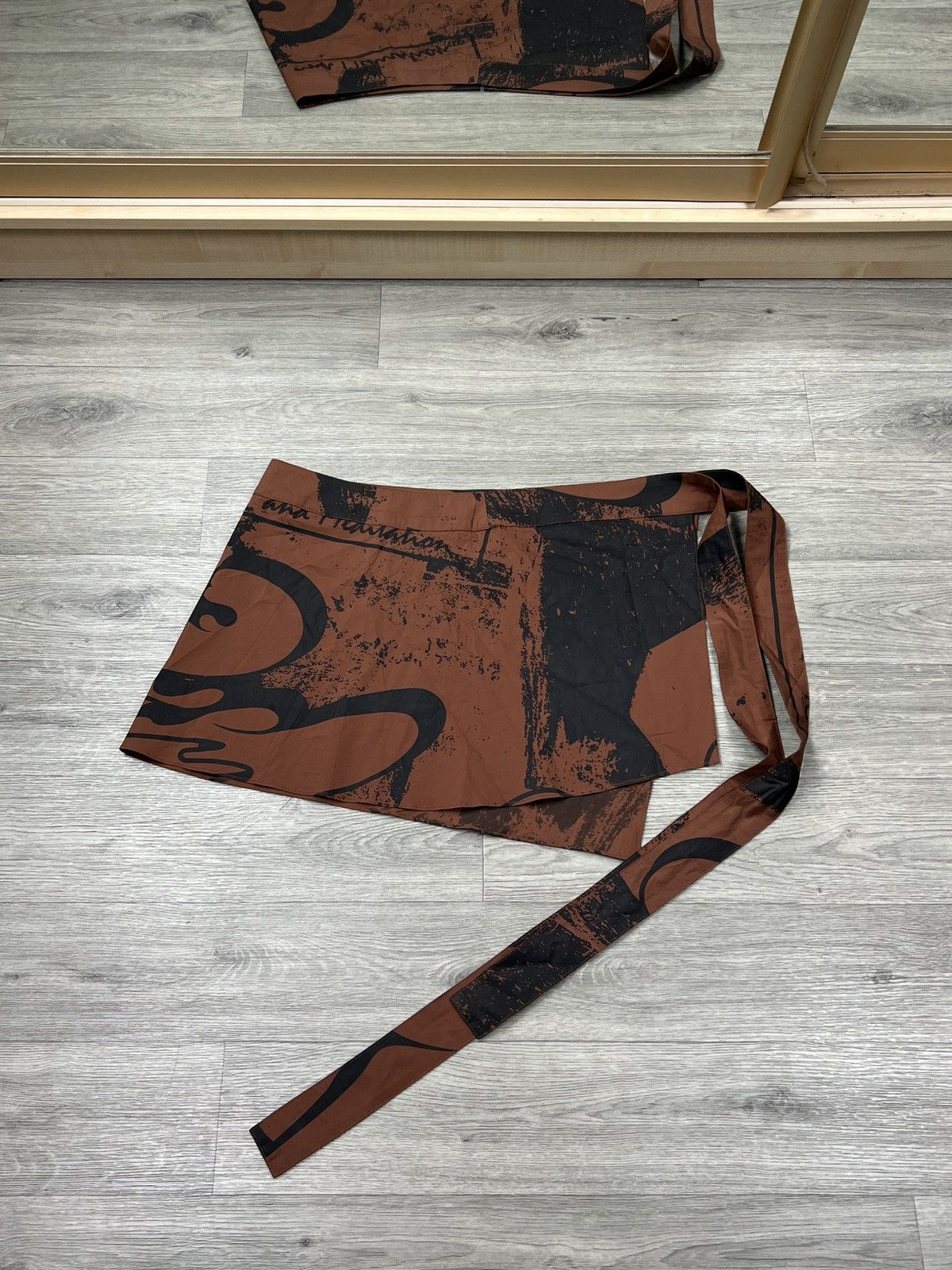 Perks And Mini PAM Perks And Mini Abstract Graphic Printed Wrap Mini Skirt Size 30" / US 8 / IT 44 - 3 Thumbnail