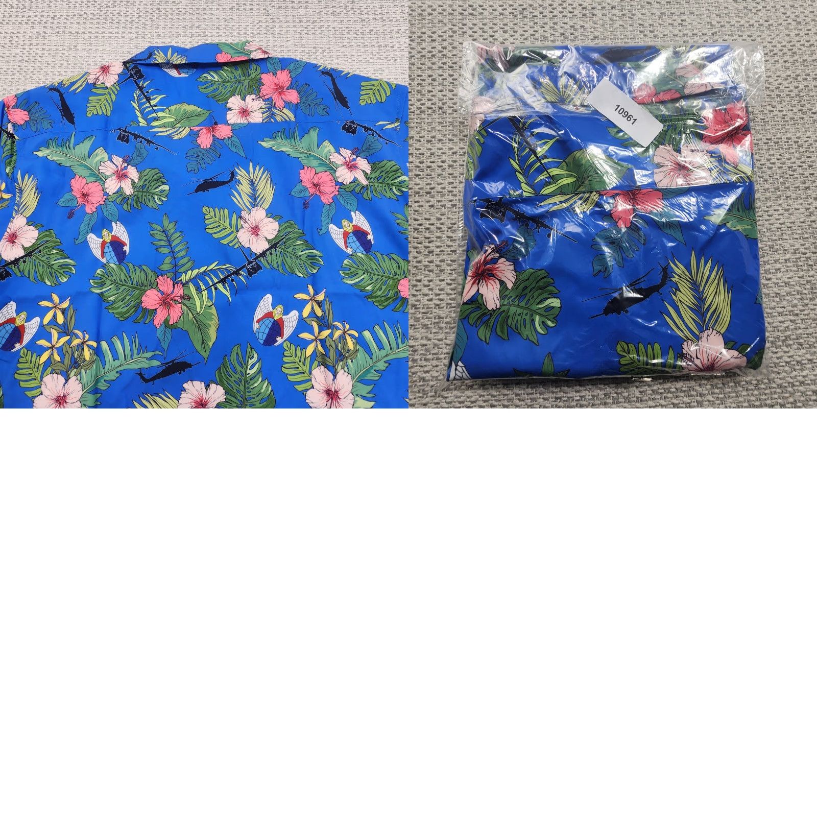 Twisted X Twisted Tucan Shirt Mens XL Blue Hawaiian Button Up Short Sleeve Floral Size US XL / EU 56 / 4 - 9 Thumbnail