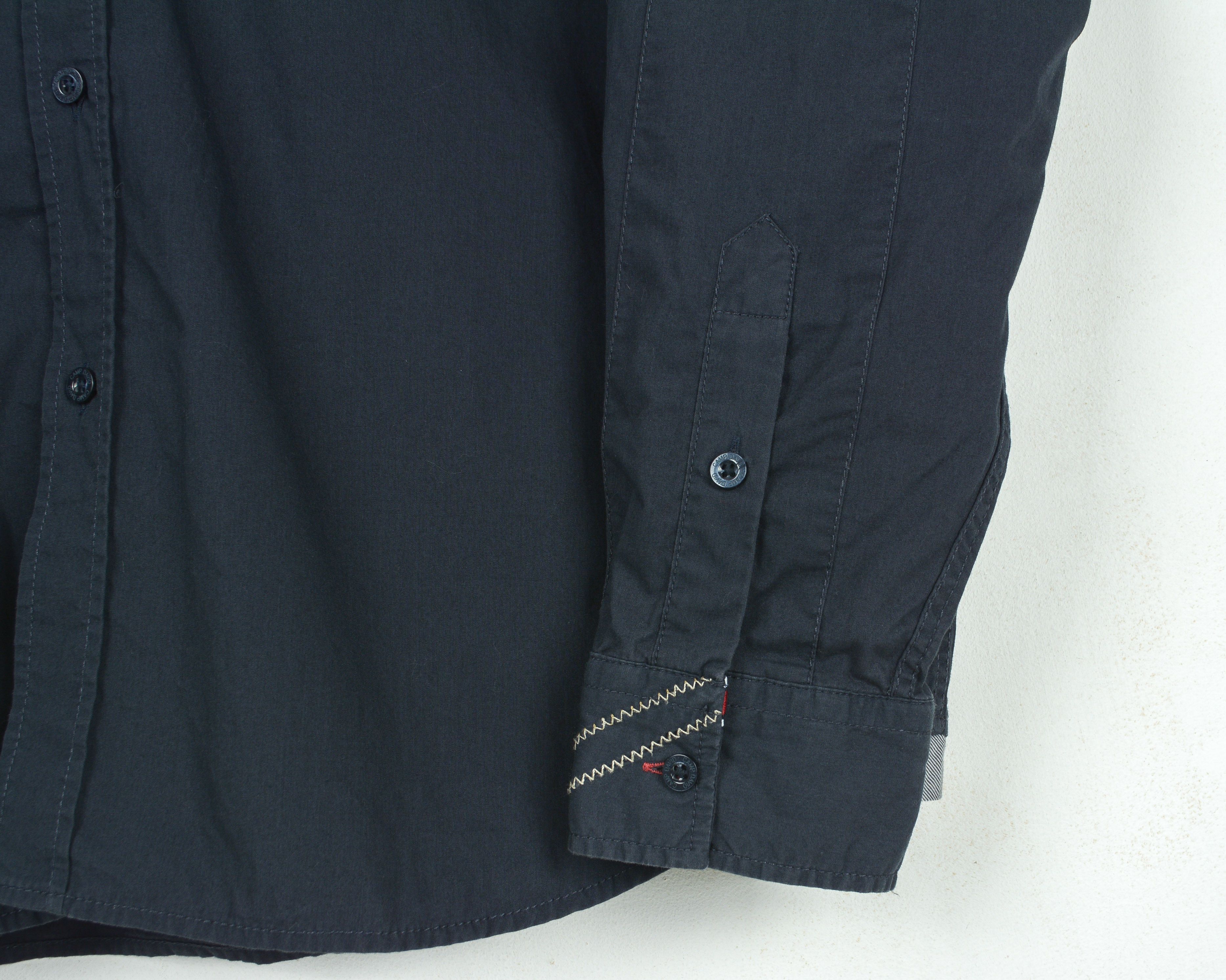 Camp David Button Up Regular Fit Shirt Formal Blue Embroidery Casual Size US XL / EU 56 / 4 - 5 Thumbnail