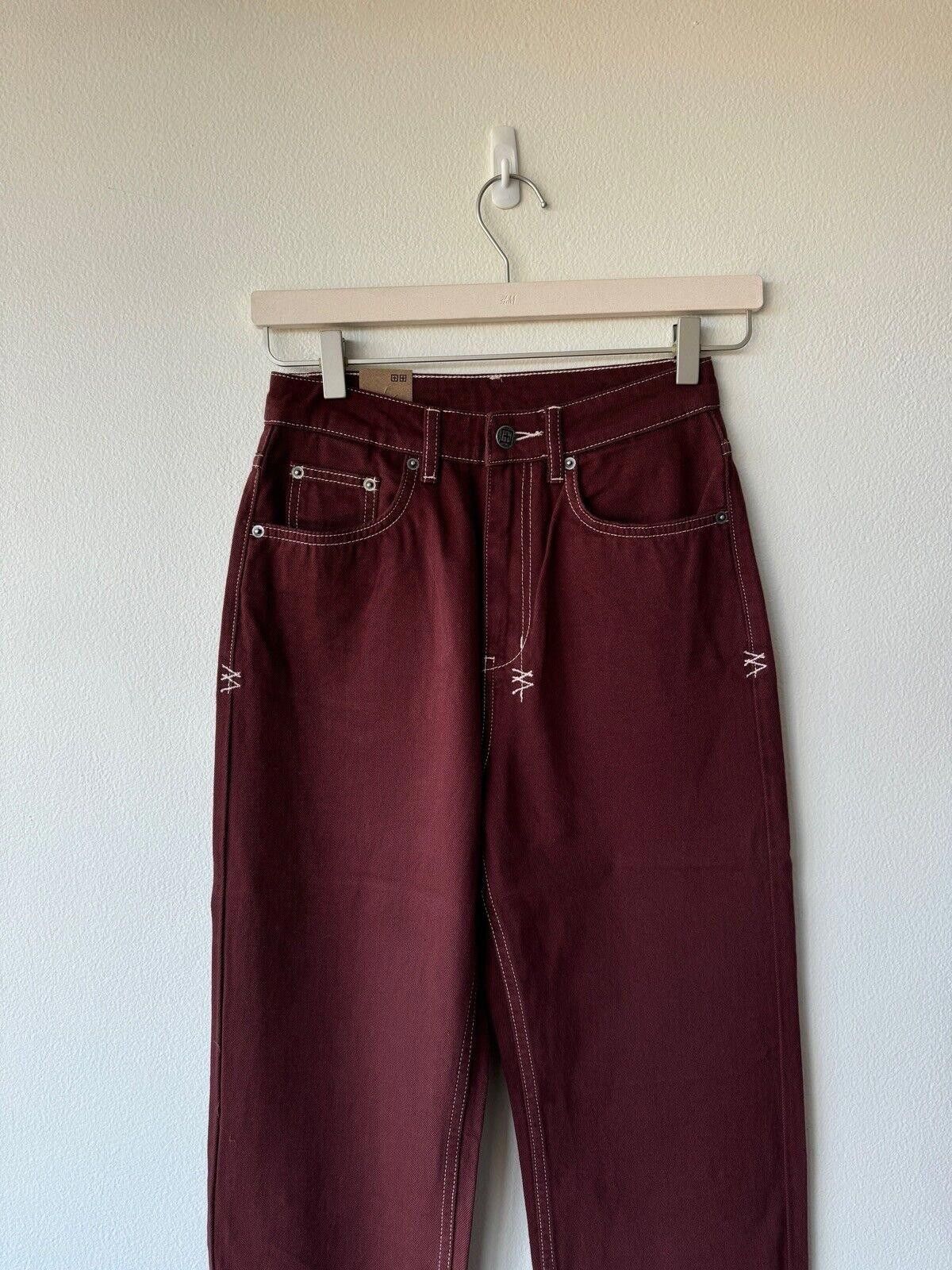 Ksubi new Ksubi womens denim jean playback burgundy red xs 24 6 Size 24" / US 00 / IT 34 - 5 Thumbnail