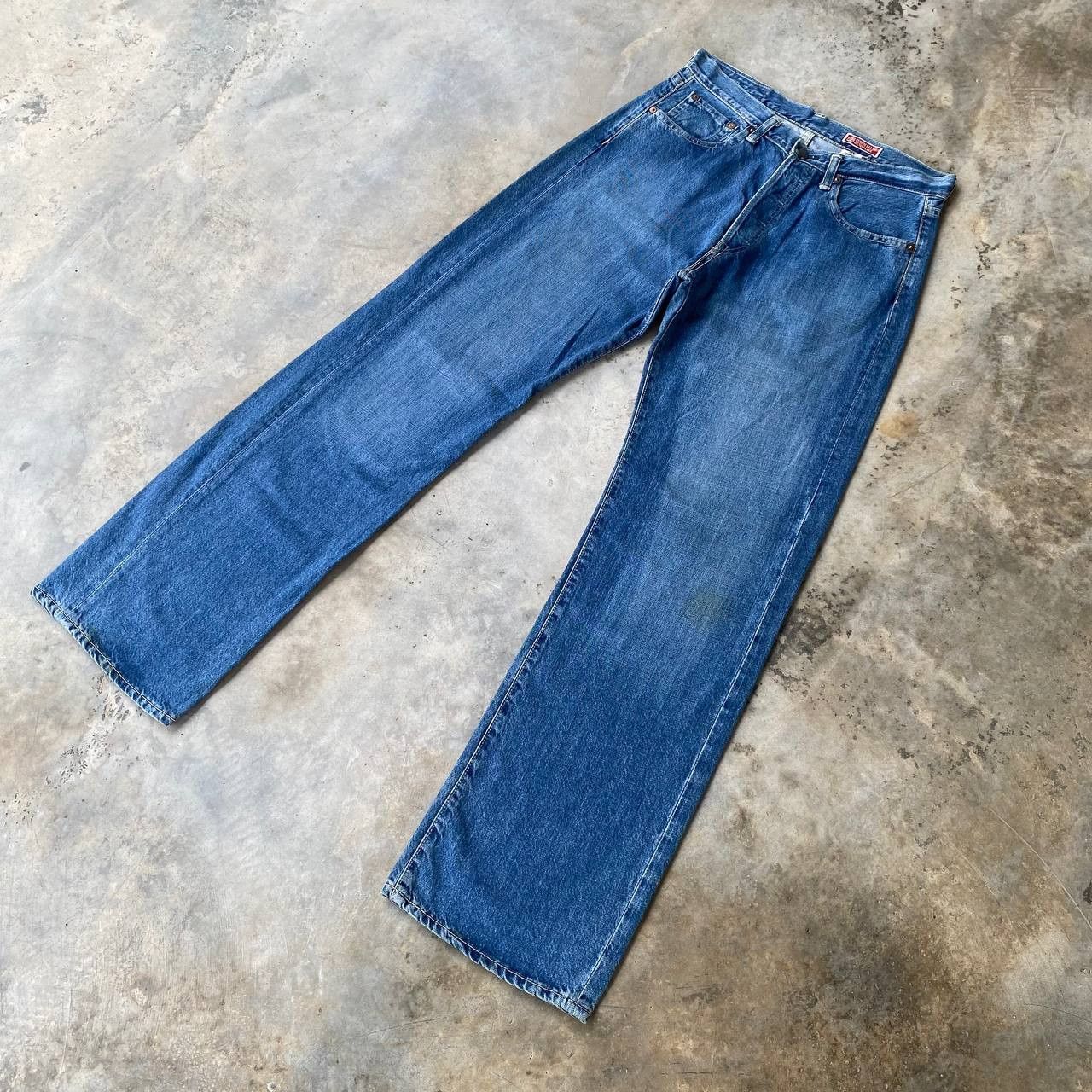 45rpm VINTAGE 90S 45RPM DENIM BLUEWASH STRAIGHT LEG Size US 30 / EU 46 - 3 Thumbnail