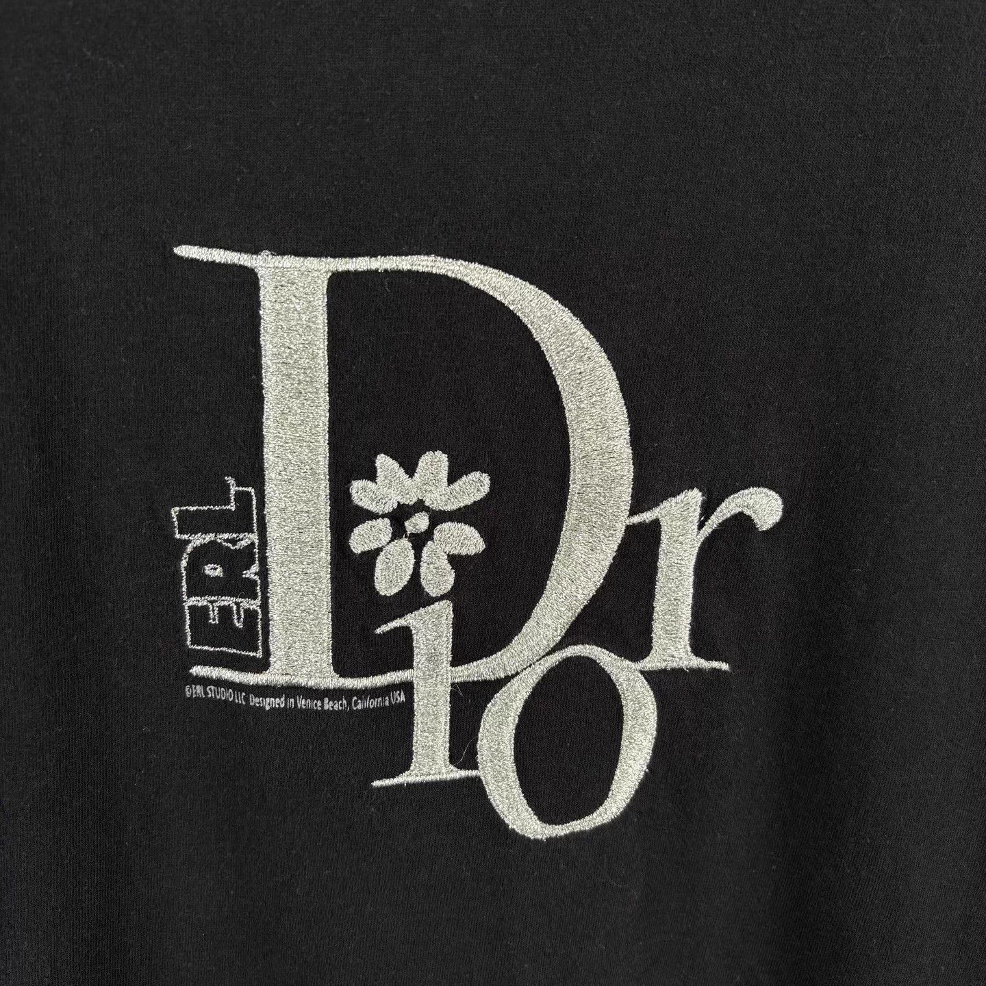 Dior Dior x ERL Black Logo Short Sleeve T-Shirt L Size US L / EU 52-54 / 3 - 4 Thumbnail