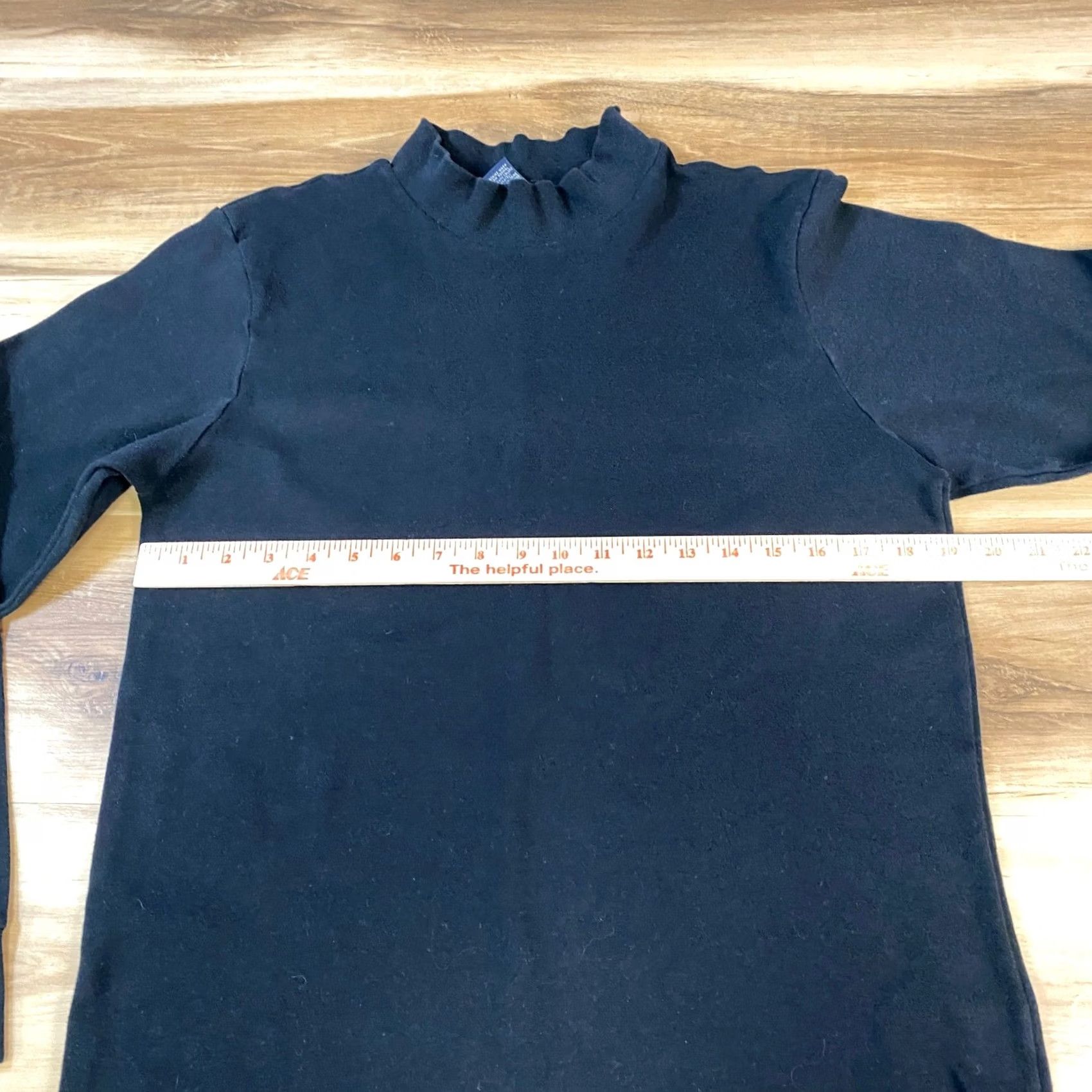 Lands' End Lands' End Mock Neck Mens M Black Cotton Regular Fit Heritage Vintage USA Made Shirt Size US M / EU 48-50 / 2 - 6 Thumbnail