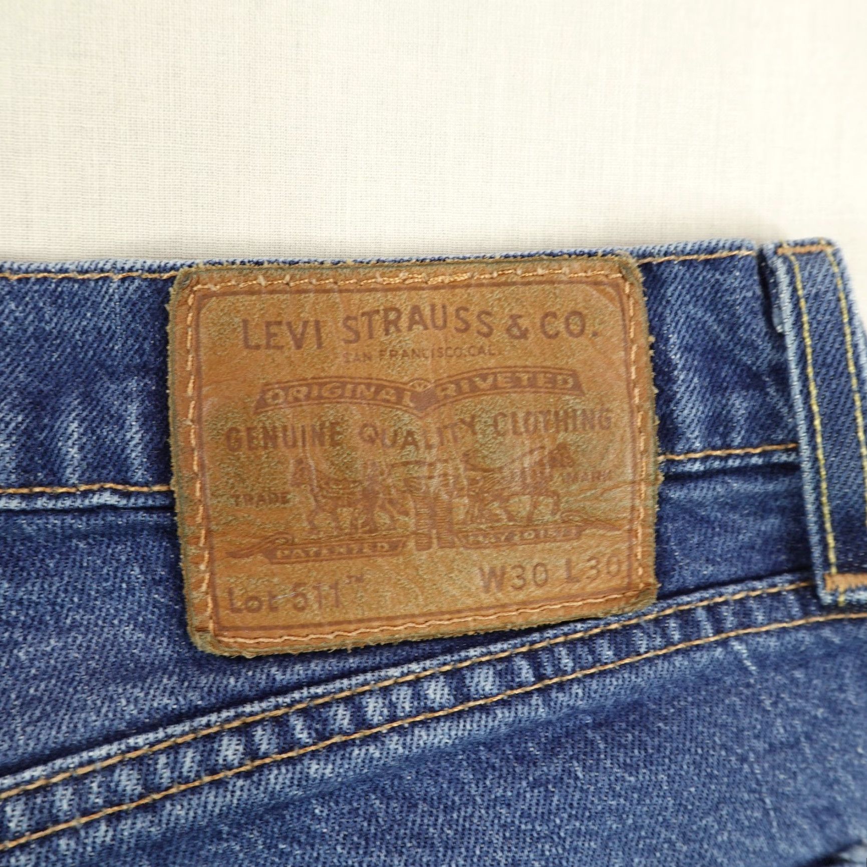Levi's Levi's Jeans Slim 511 30x28 Denim Blue Men Regular 30x30 Tapered Fit 511 Levi's 500 Series Jeans Mens Size US 28 / EU 44 - 7 Thumbnail