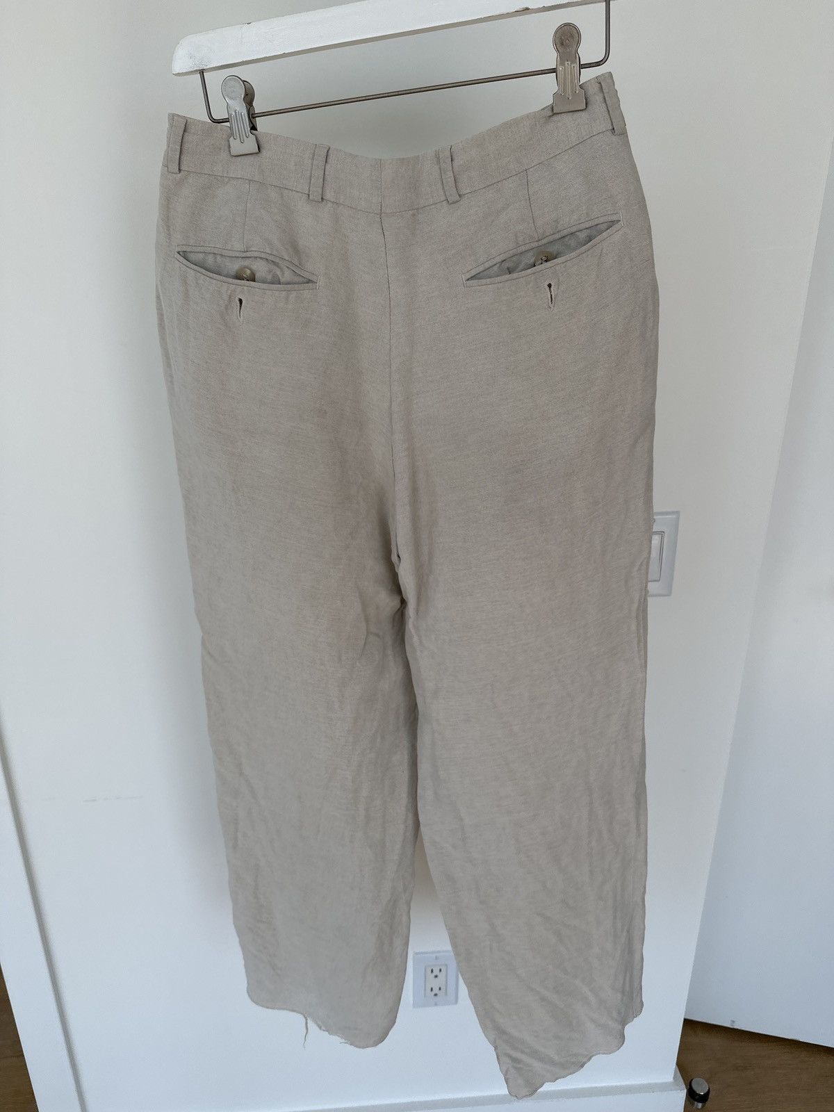 Hugo Boss Factory Boss White Linen Pants Size US 30 / EU 46 - 3 Thumbnail