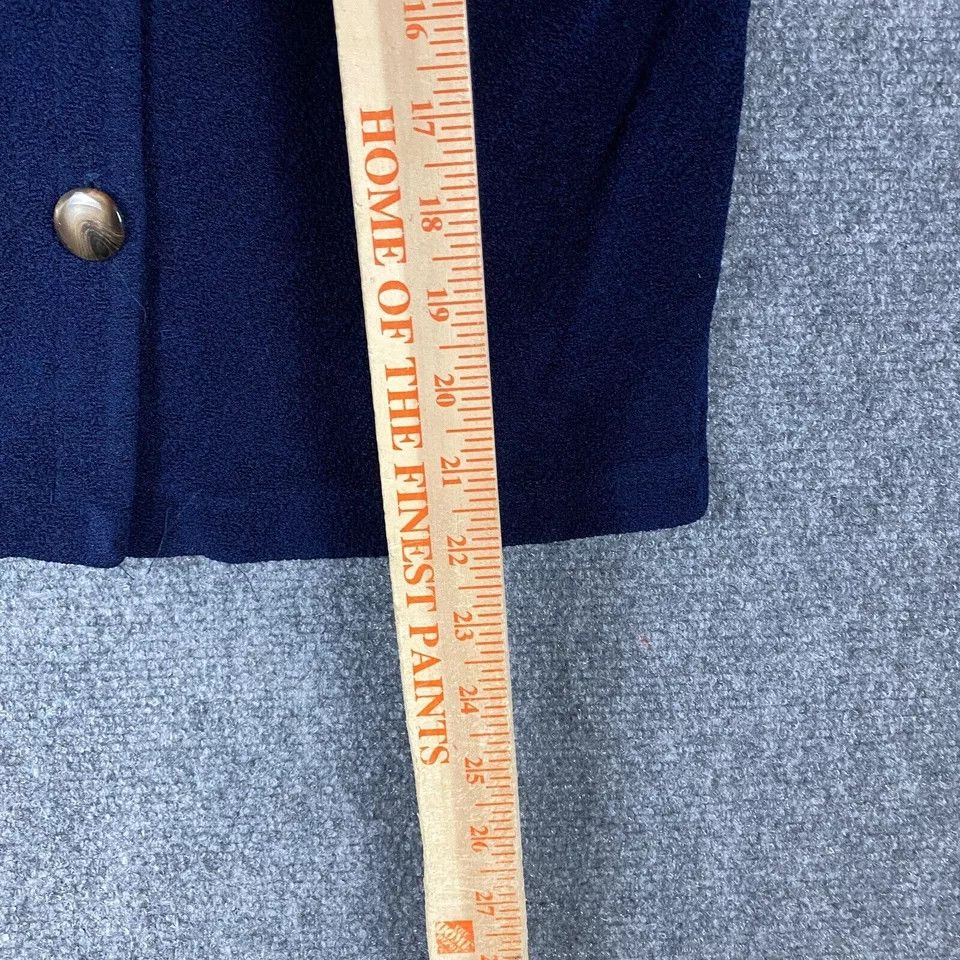 Other K Petite Button Up Top Women's Size 6P Petite Blue Acetate Size M / US 6-8 / IT 42-44 - 6 Thumbnail