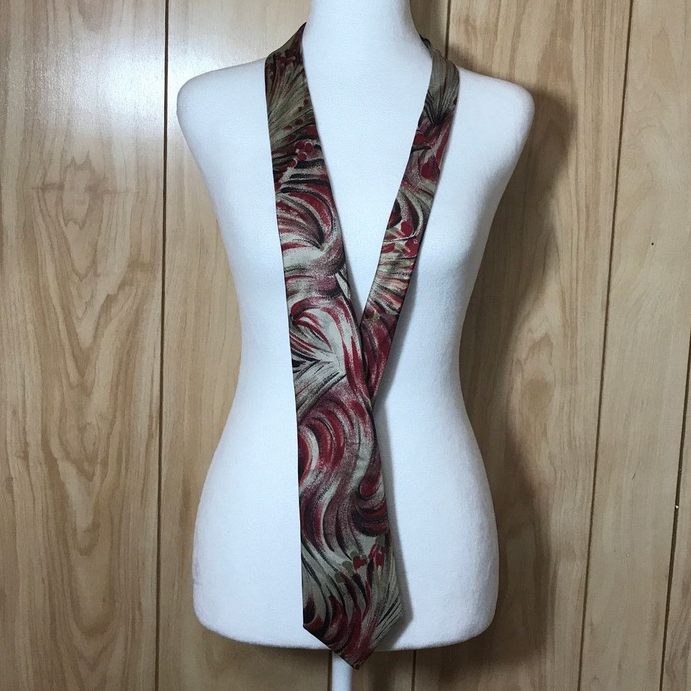 Other Giovanni Swirl Abstract Silk Necktie Size ONE SIZE - 2 Thumbnail