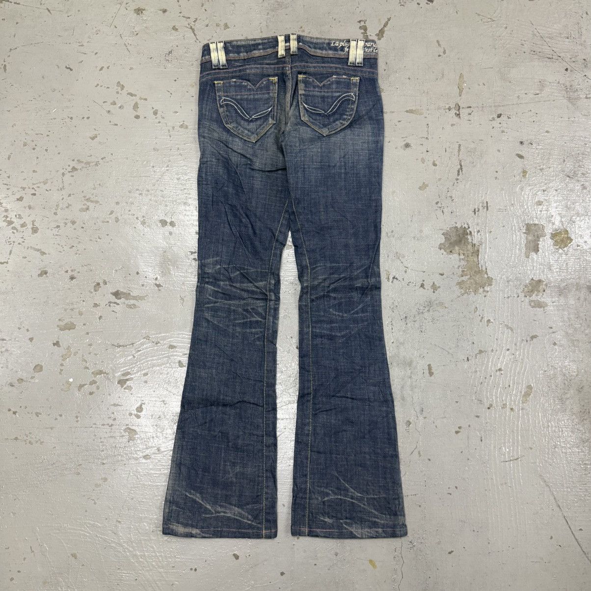 Hedi Slimane Denim bell bottom slim punk gothic japanese vienus mudwash Size US 30 / EU 46 - 2 Thumbnail