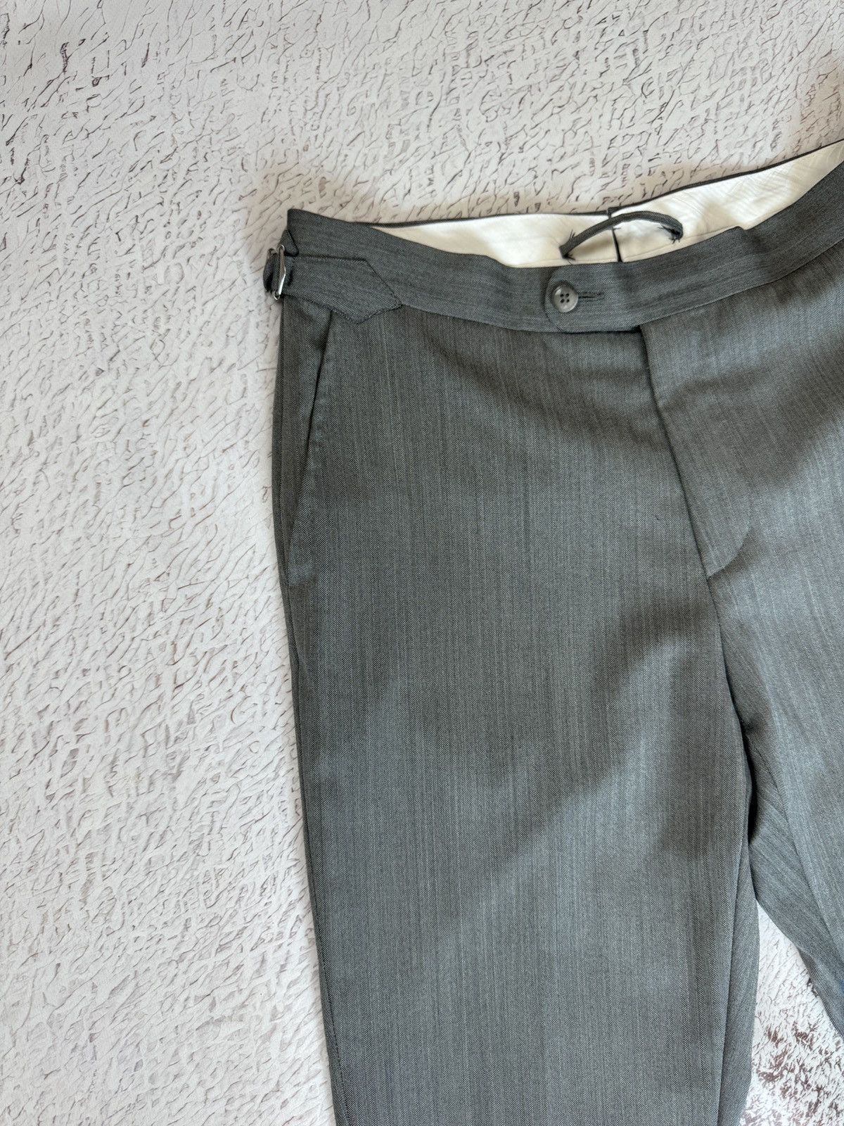 Suitsupply Suitsupply SOHO SA grey herringbone wool pants size 36/W30 Size 36R - 6 Thumbnail
