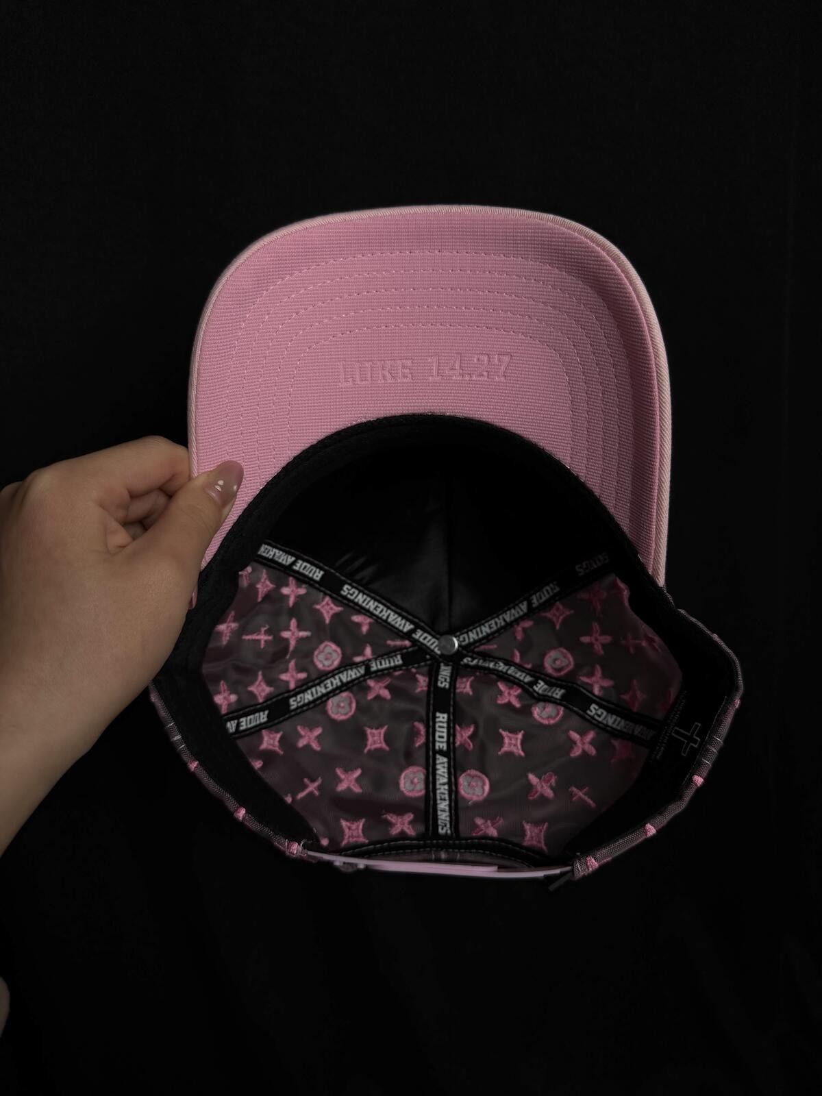 Japanese Brand Deadstock Rude Awakenings Pink LA Mens Snapback Hat Size ONE SIZE - 9 Thumbnail