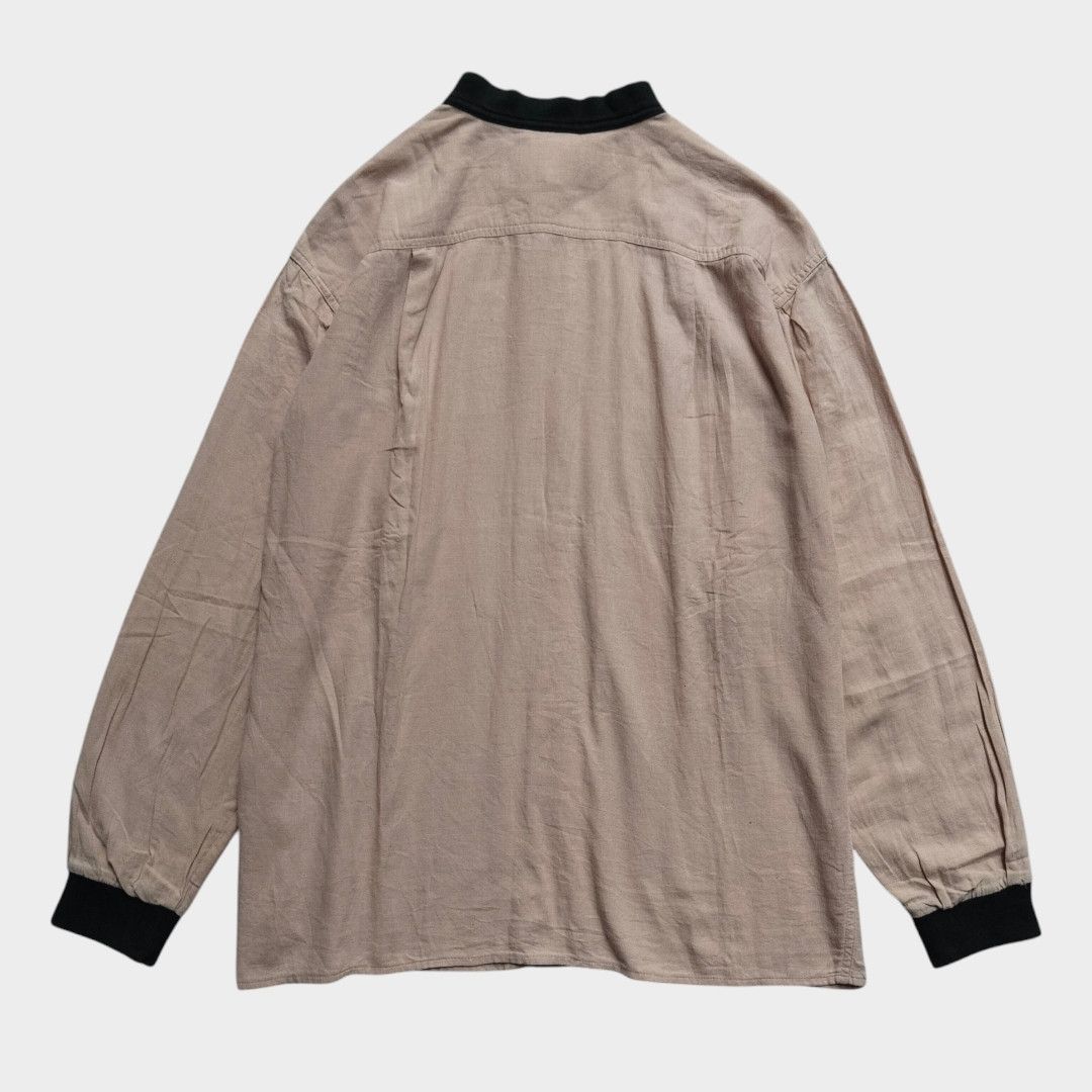 Thierry Mugler 💥Rare💥 Thierry mugler band collar rayon shirt Size US S / EU 44-46 / 1 - 3 Thumbnail