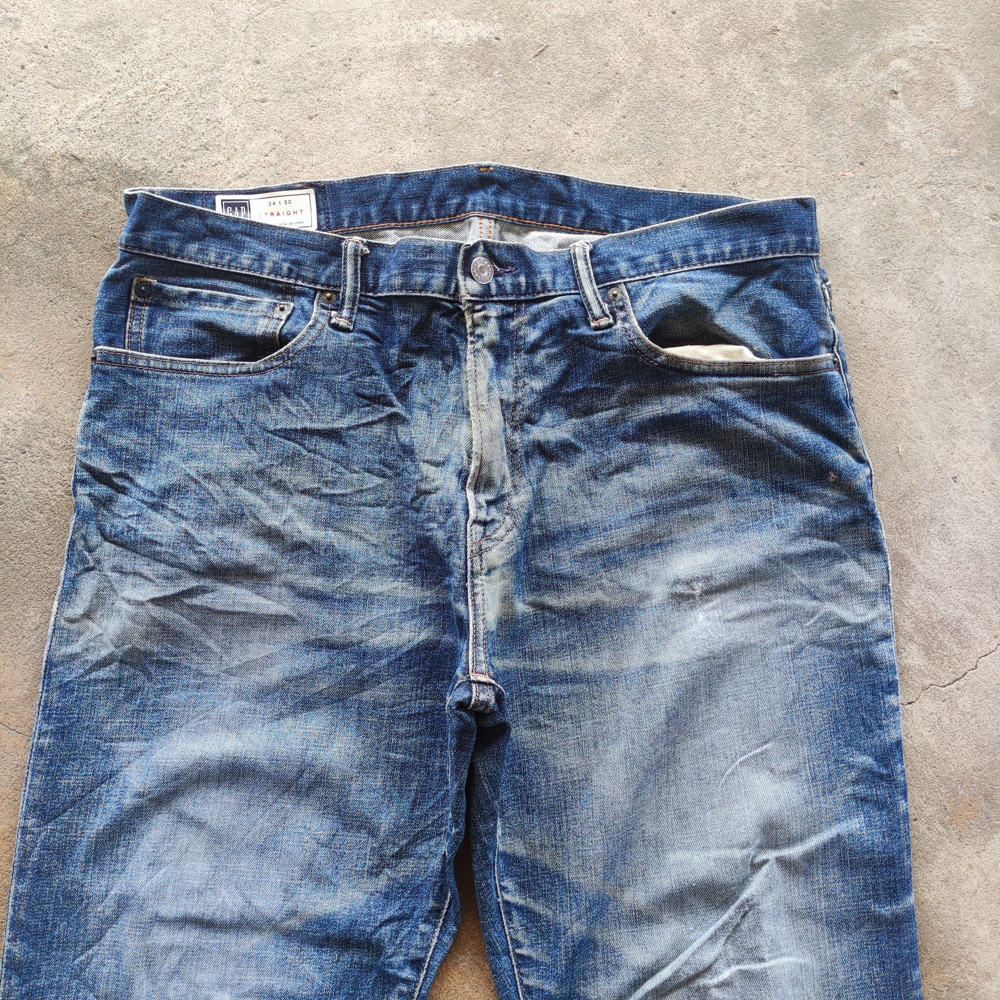 Gap Vintage GAP Brand Baggy Jeans Denim Pants Size US 37 - 3 Thumbnail