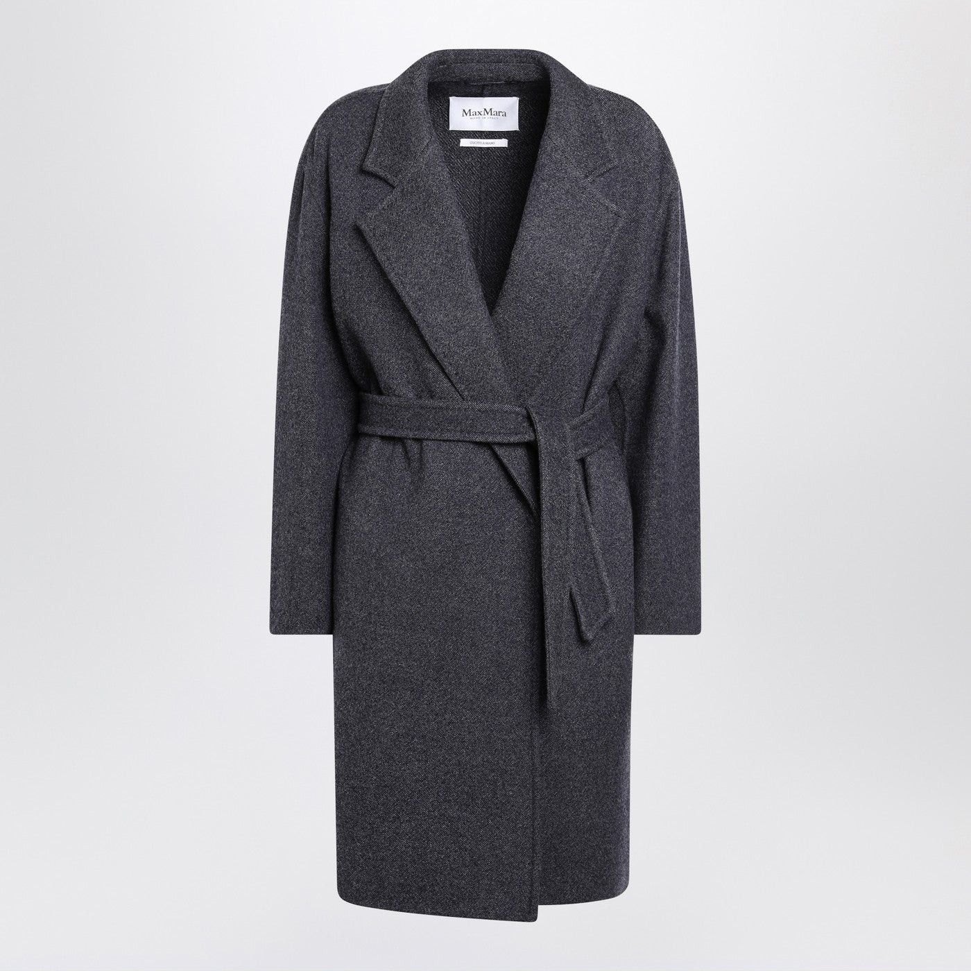 Max Mara Max Mara Blue Wool Coat With Denim Effect Size M / US 6-8 / IT 42-44 - 1 Thumbnail