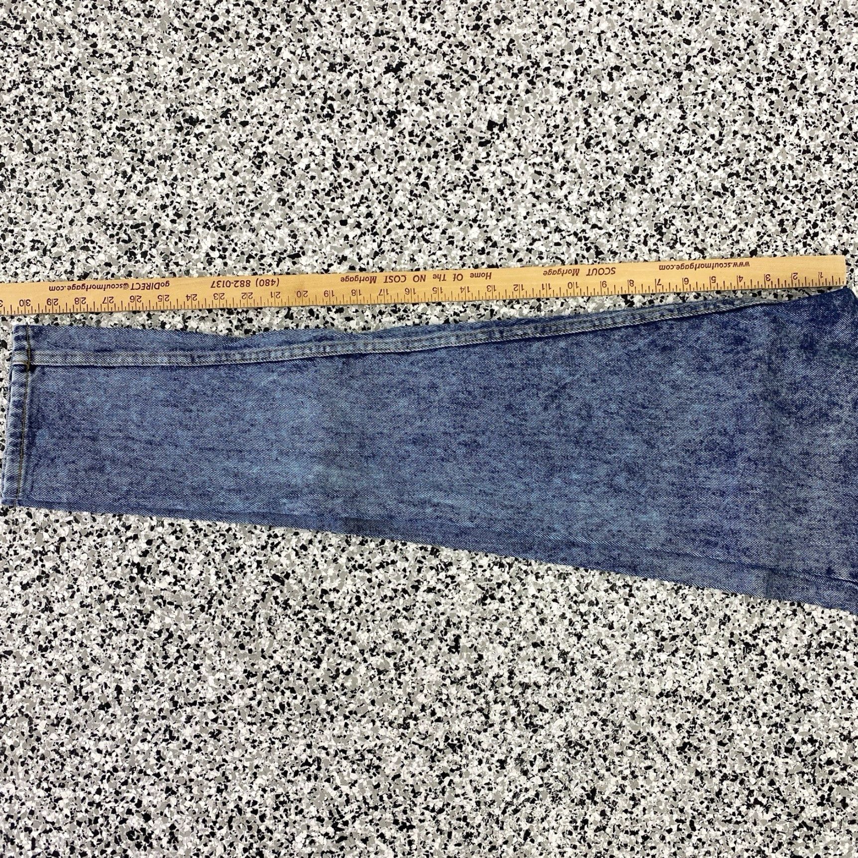 Guess VINTAGE GUESS Jeans Mens 28x30.5 Blue 90s Ankle Regular 5-Pocket Denim Logo Size US 28 / EU 44 - 6 Thumbnail