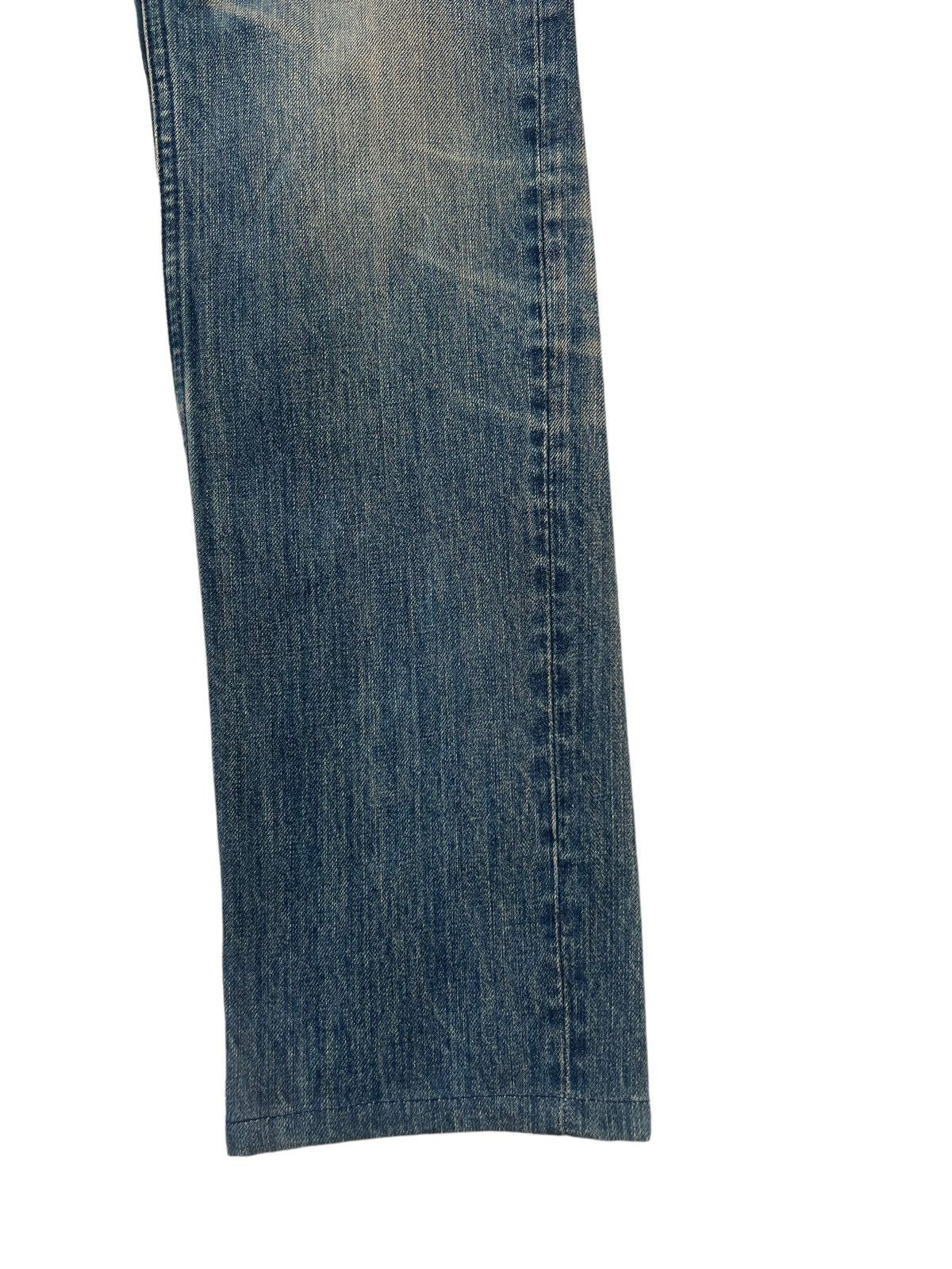 Japanese Brand Vintage Pledge Japan Distressed Muddy Denim Slim Jeans Size US 31 - 14 Thumbnail