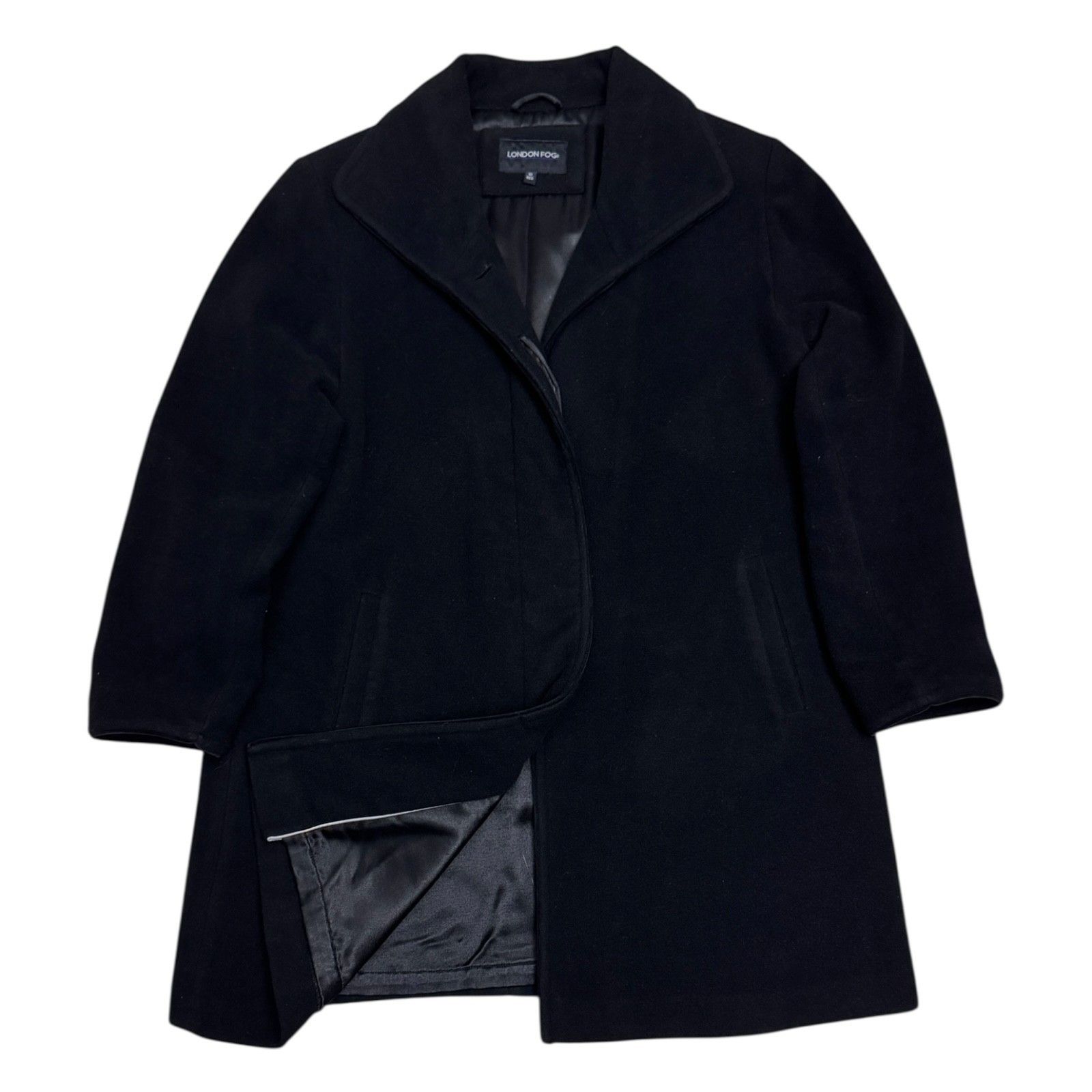 London Fog LONDON FOG Wool & Cashmere Business Winter Trench PeaCoat 10 Size L / US 10 / IT 46 - 1 Thumbnail