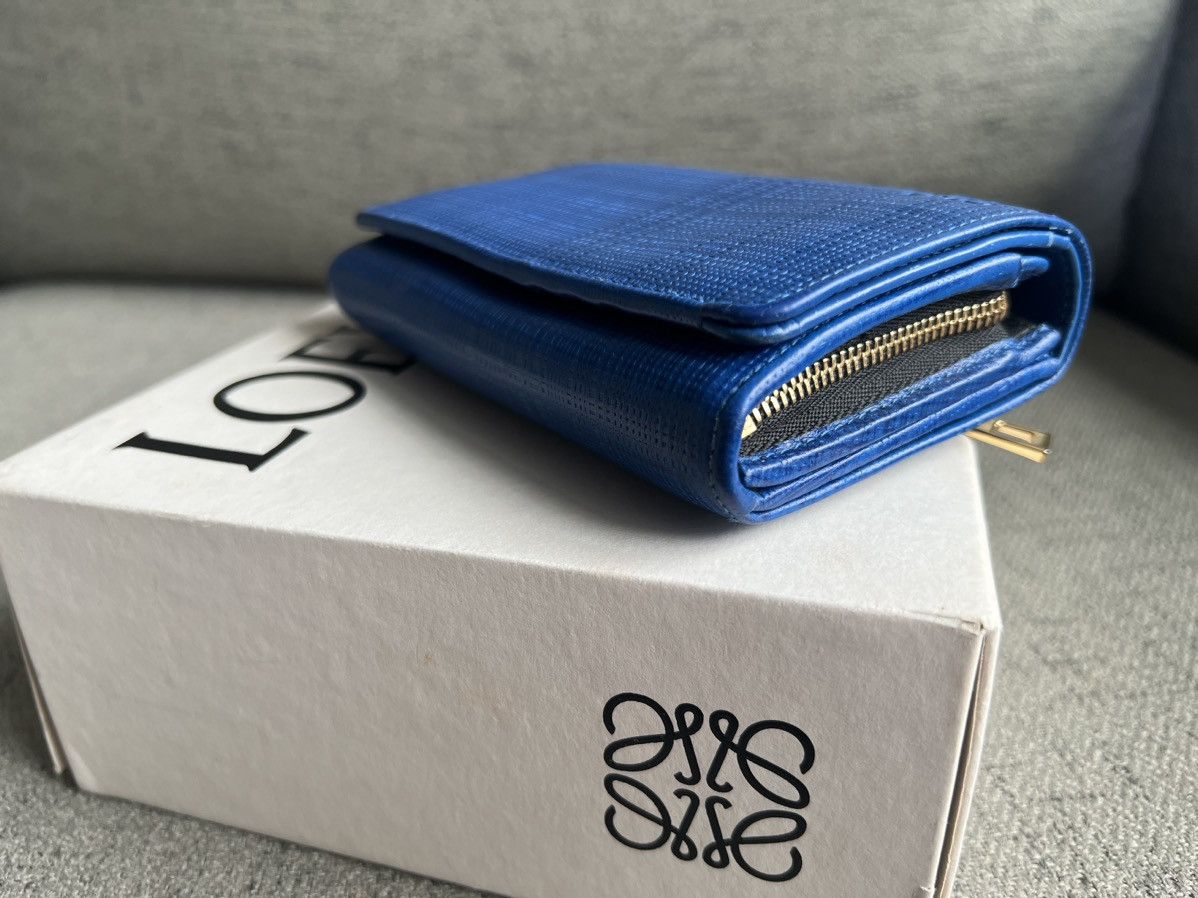 Loewe Textured Calfskin Small Vertical Zip Wallet