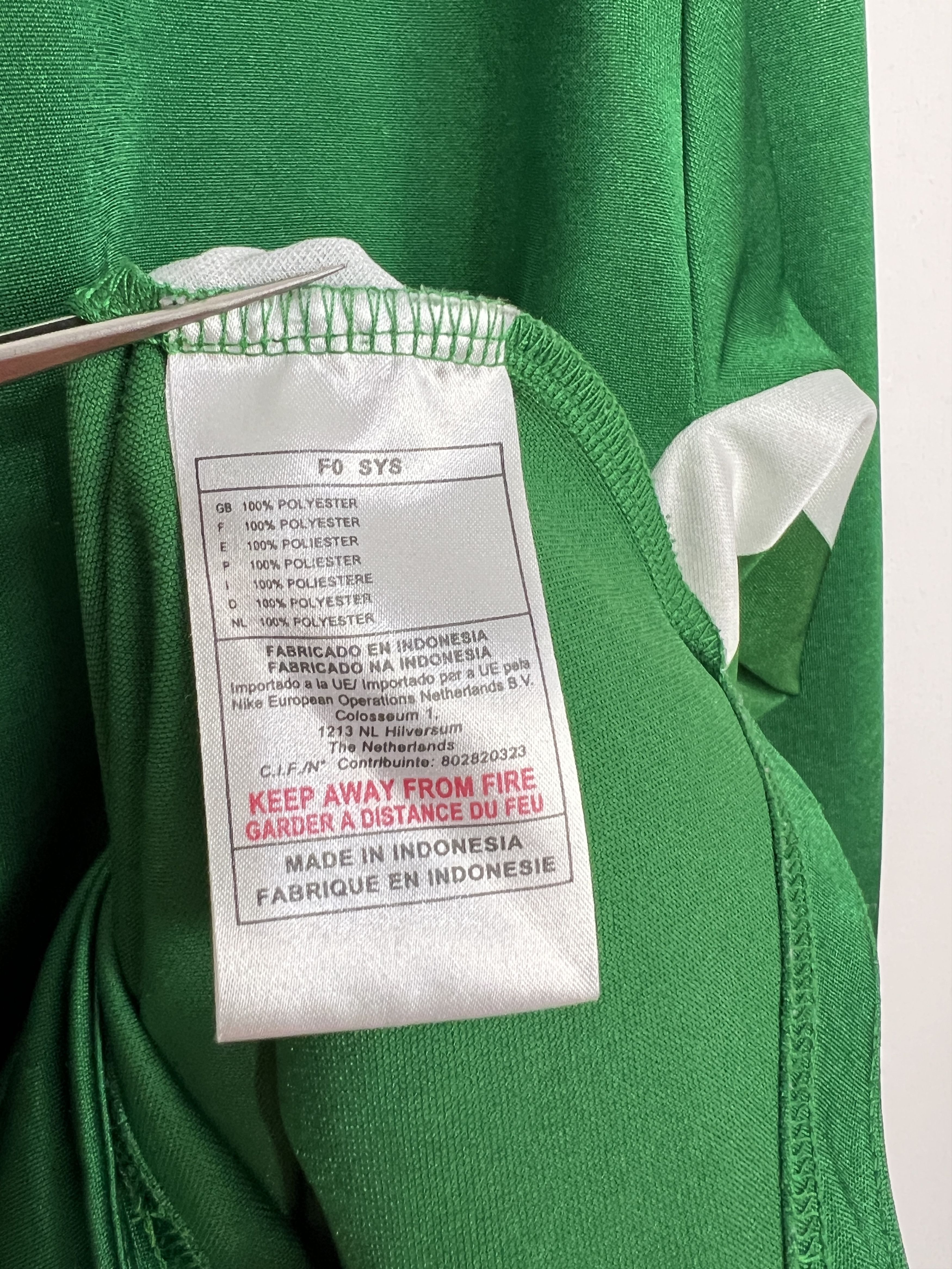 Nike Nigeria Football Template Shirt Long Sleeve Jersey Trikot Size US L / EU 52-54 / 3 - 9 Thumbnail