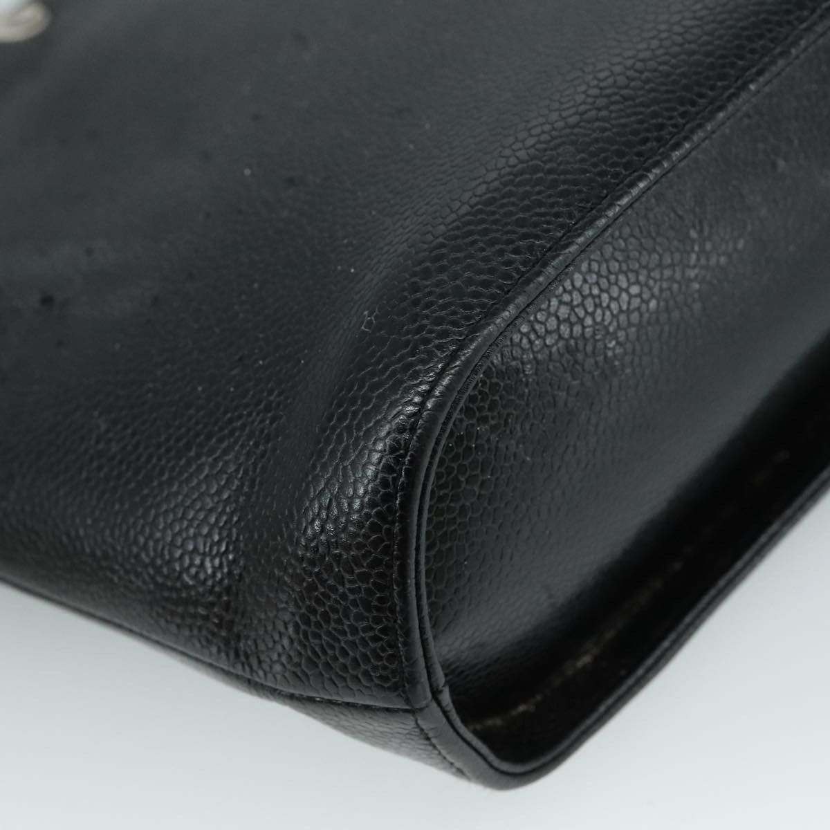 Chanel CHANEL Hand Bag Caviar Skin Black CC Size ONE SIZE - 14 Thumbnail