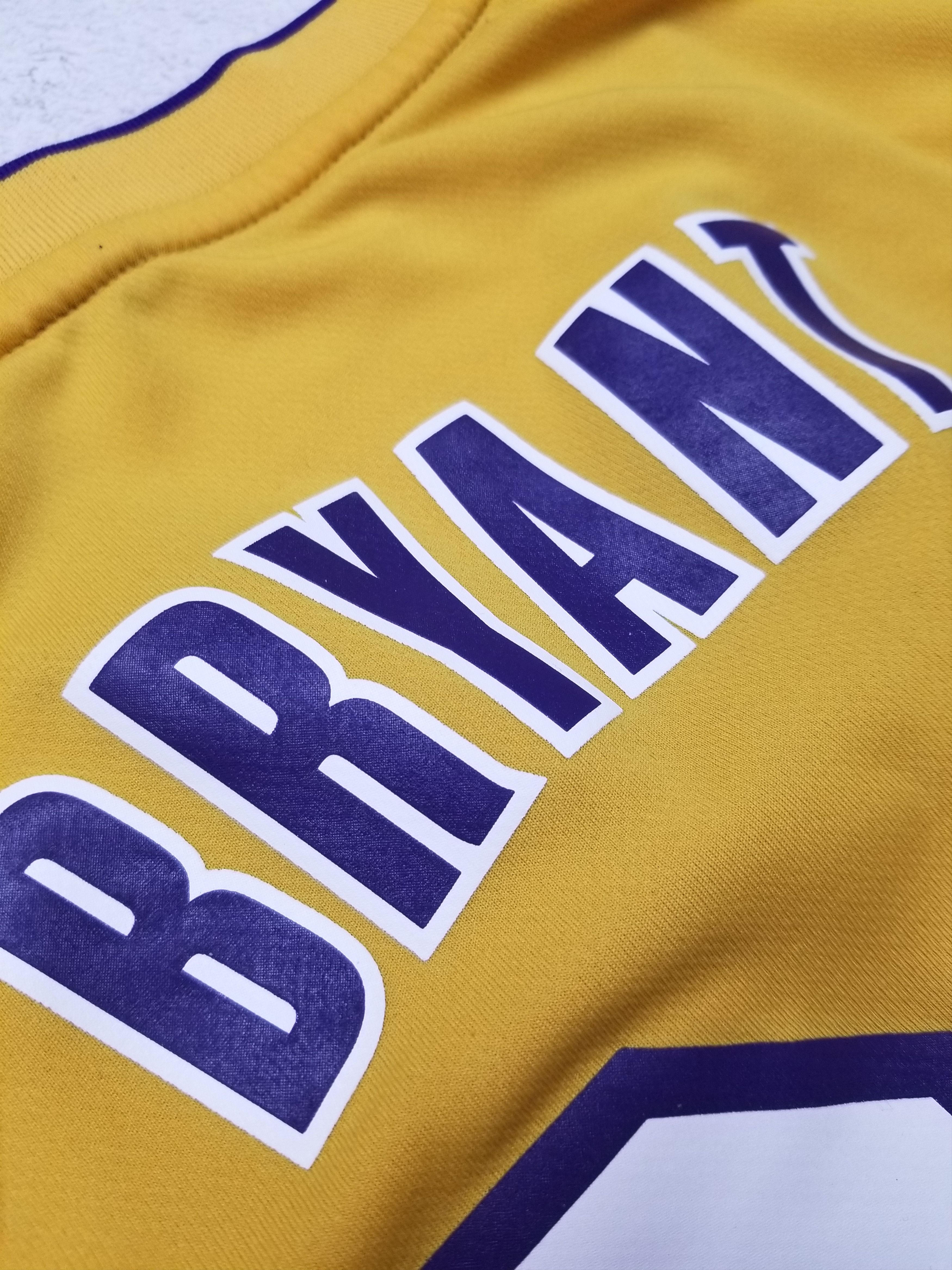 Adidas Los Angeles Lakers Kobe Bryant #24 Adidas NBA Yellow Jersey Size US M / EU 48-50 / 2 - 24 Thumbnail