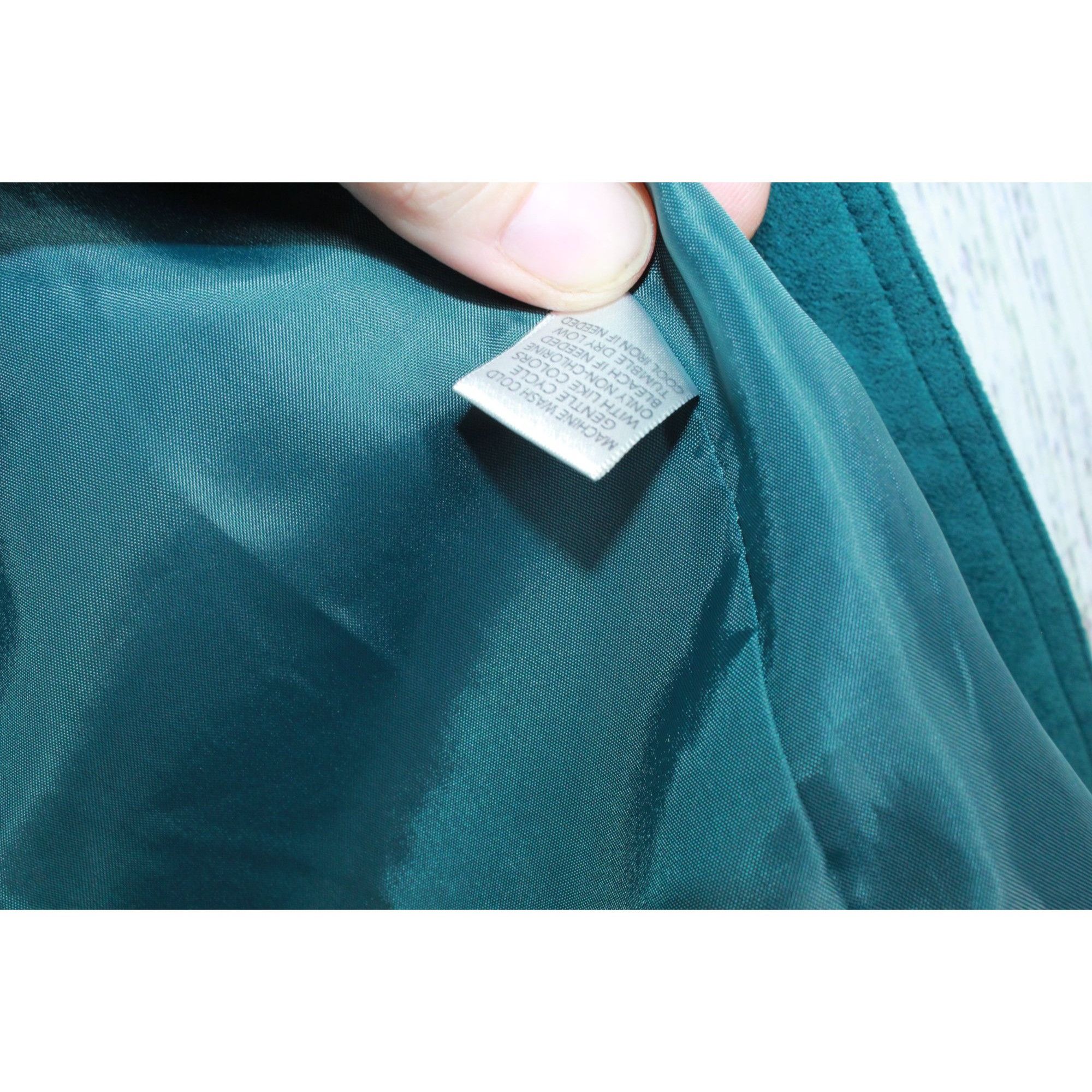 Other Christopher & Banks Green Suede Ruffle Button Jacket Size M / US 6-8 / IT 42-44 - 5 Thumbnail