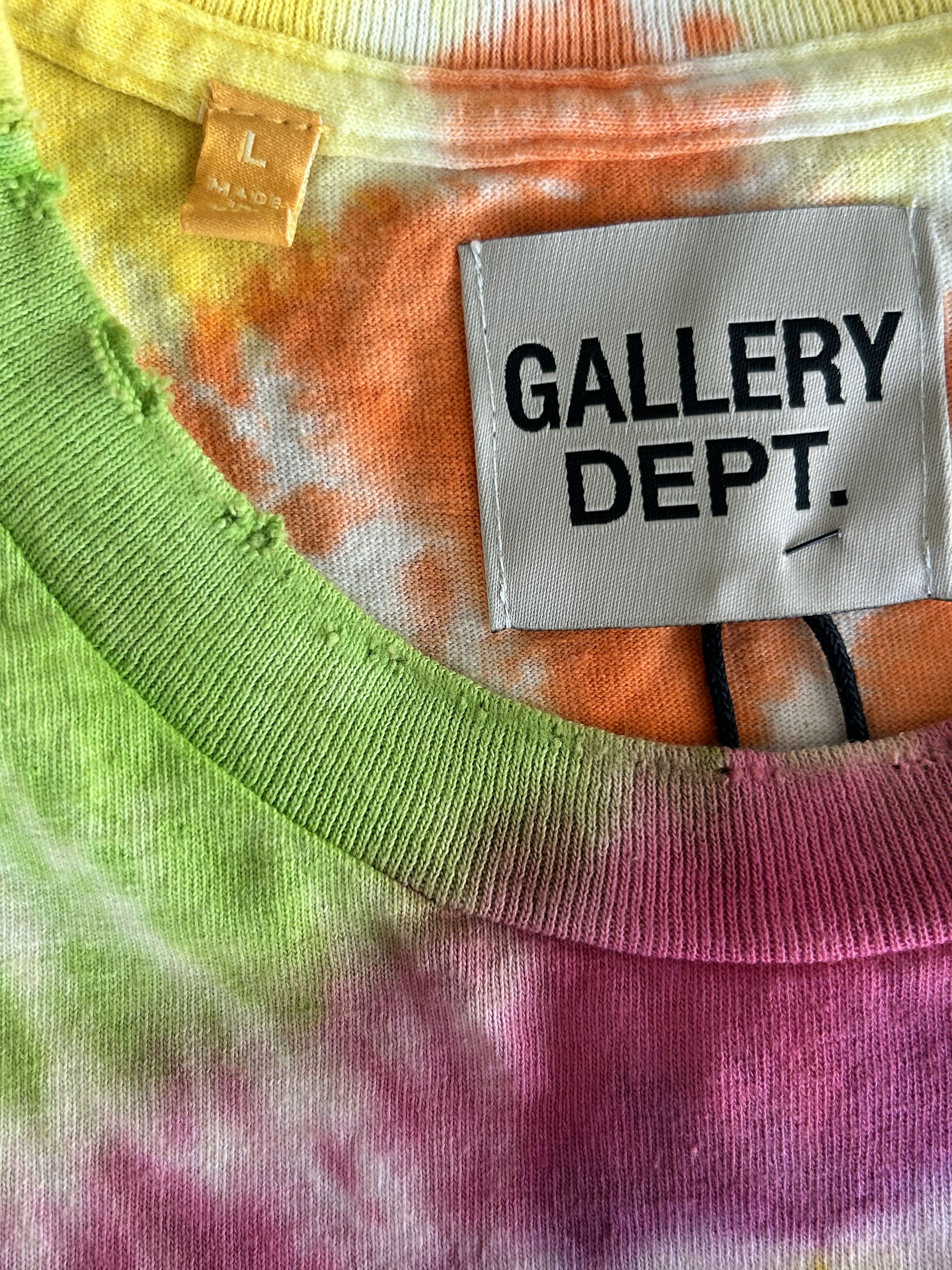 Gallery Dept. Gallery Dept Multicolor Tie-Dye Weed Graphic T-Shirt Size US M / EU 48-50 / 2 - 3 Thumbnail