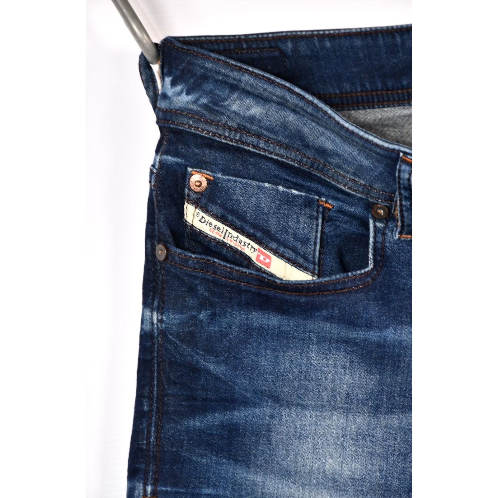 Diesel Diesel Sleenker 0845S Stretch Skinny Blue Jeans Men's W29/L32 Slim 92%Cotton 6%Polyester 2%Elastane Blue Denim Size US 29 - 7 Thumbnail