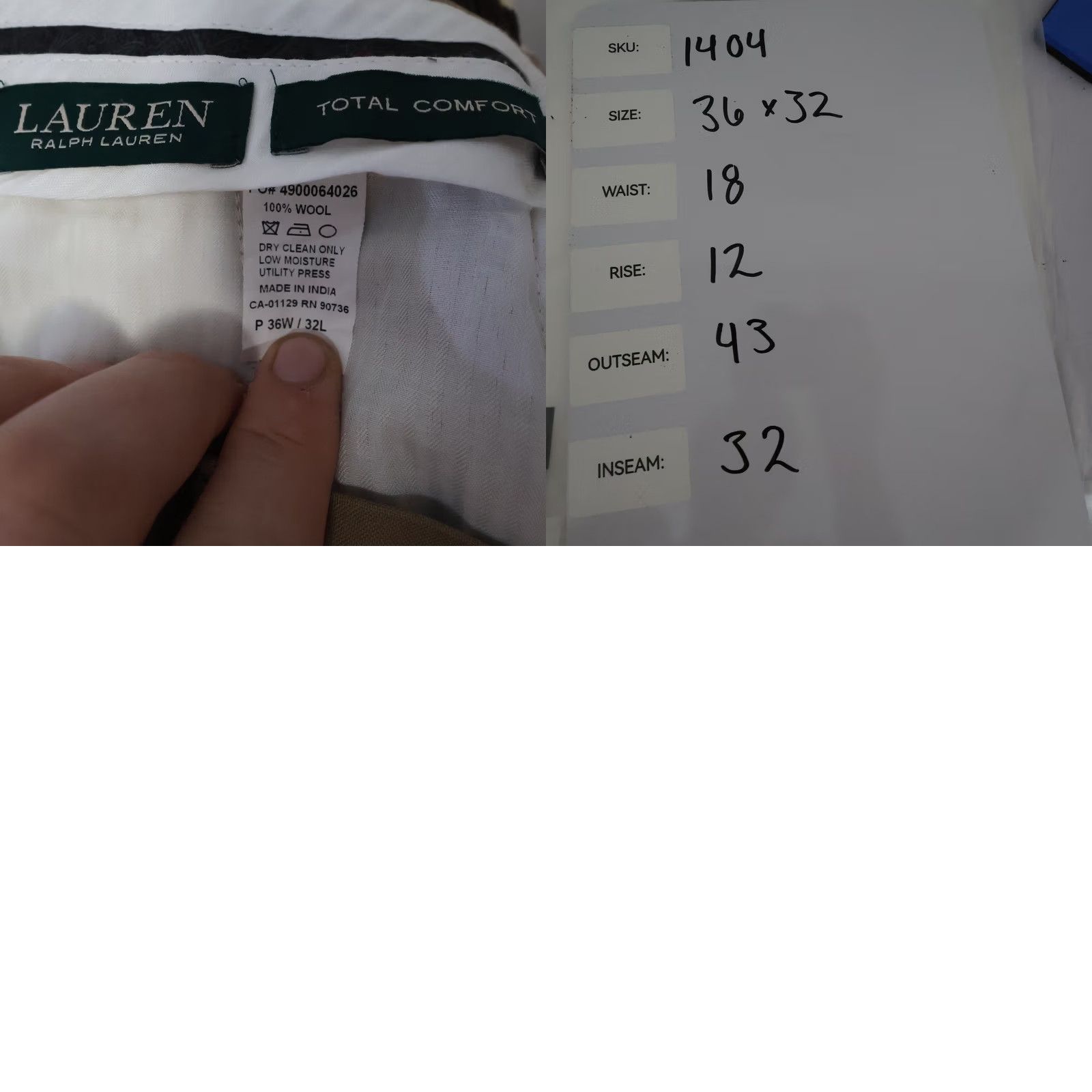 Ralph Lauren VINTAGE? No. (Cannot determine) Size US 36 / EU 52 - 8 Thumbnail