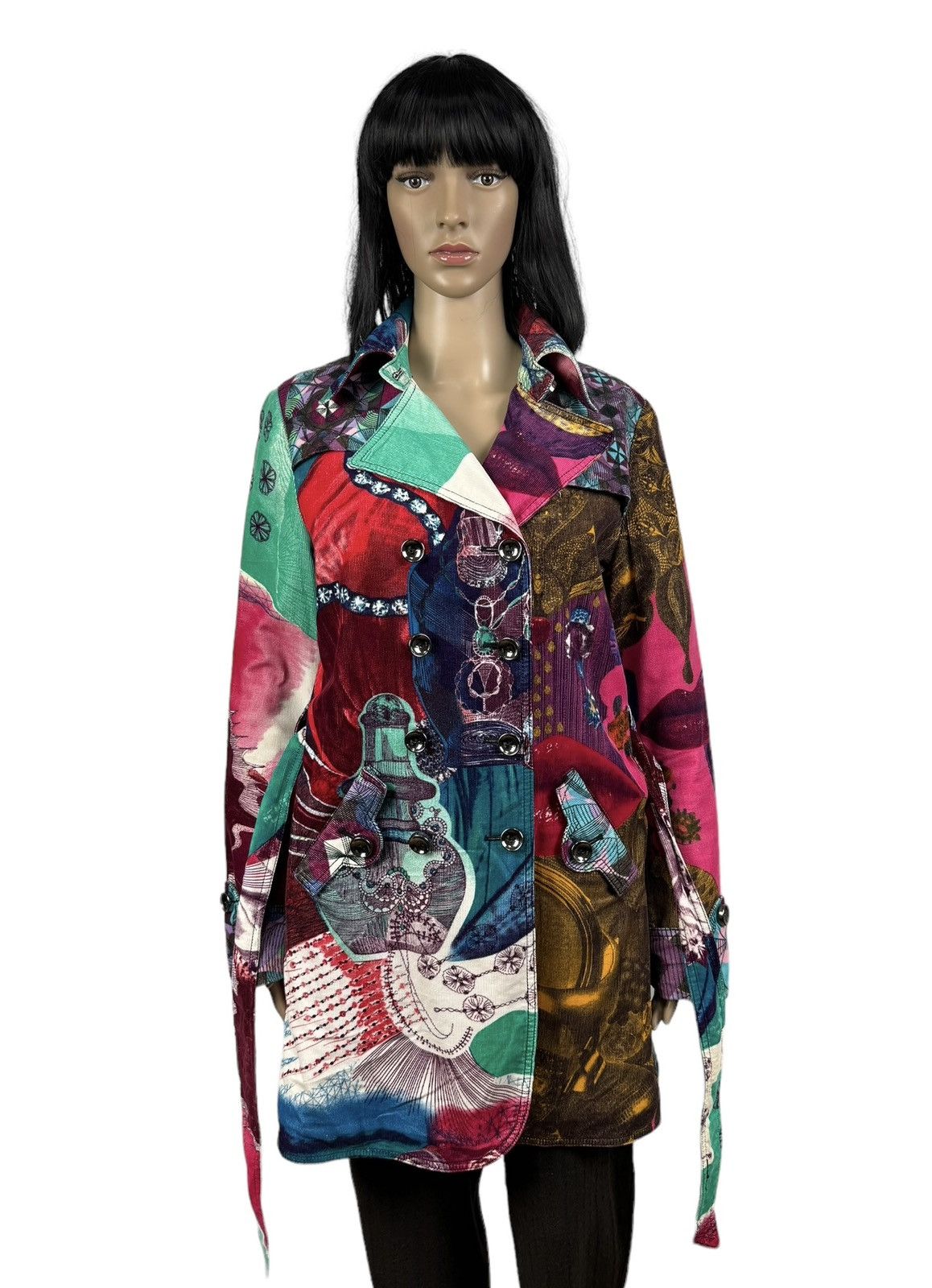 Custo Barcelona Custo Barcelona Corduroy Printed Trench-Coat Warm size 42 Size M / US 6-8 / IT 42-44 - 12 Thumbnail