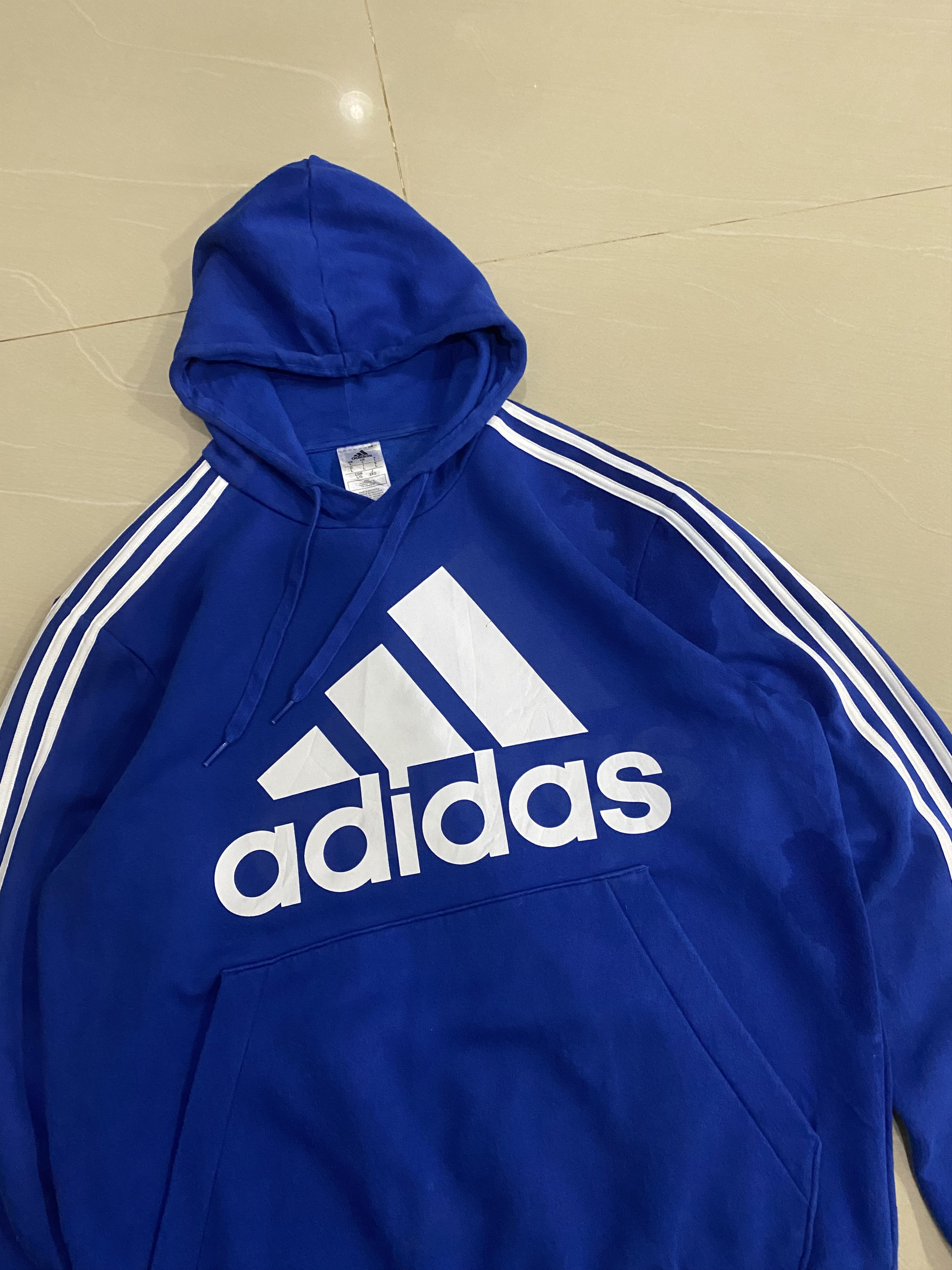 Adidas Vintage Adidas Hoodie Big Logo Size US L / EU 52-54 / 3 - 6 Thumbnail