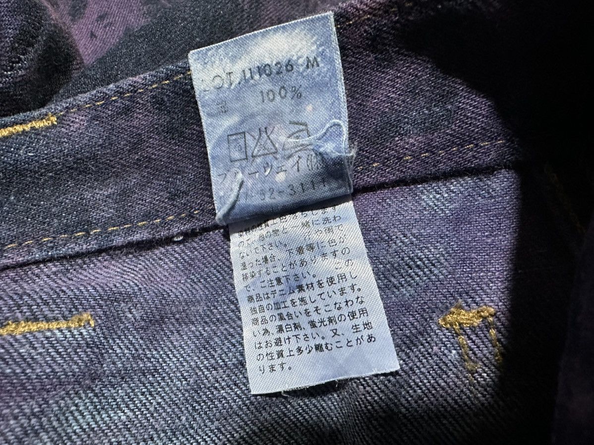 Japanese Brand 🔥Y2K Vintage Blue Way Flared Denim Bootcut Acid Purple Size US 29 - 13 Thumbnail