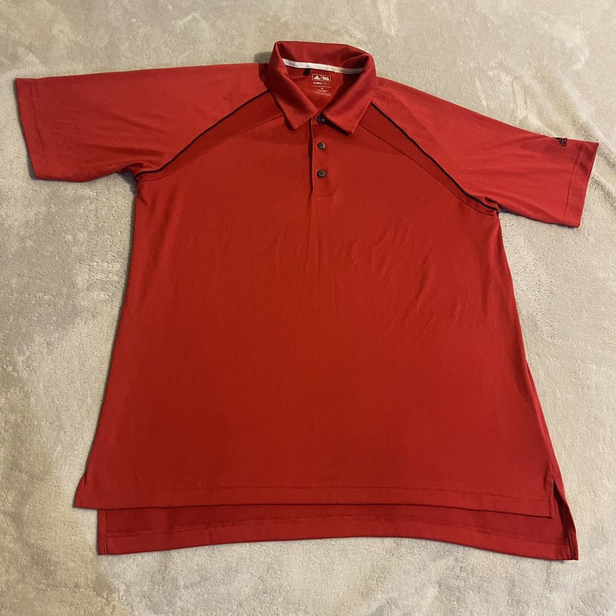 Adidas Adidas Golf Shirt Men Medium Red Climacool Polo Athletic Size US M / EU 48-50 / 2 - 1 Thumbnail