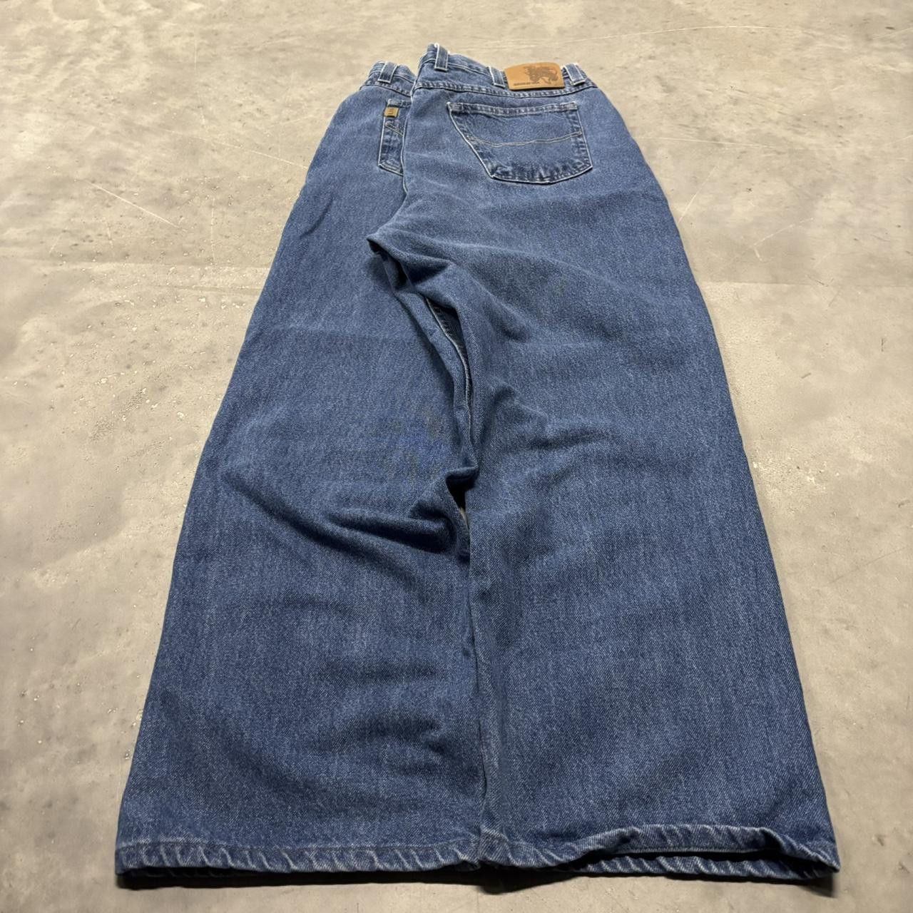 Japanese Brand × Vintage Crazy Vintage Y2K/2000s Baggy Blue Wash Skater Style Denim Jeans! Size US 40 / EU 56 - 4 Thumbnail