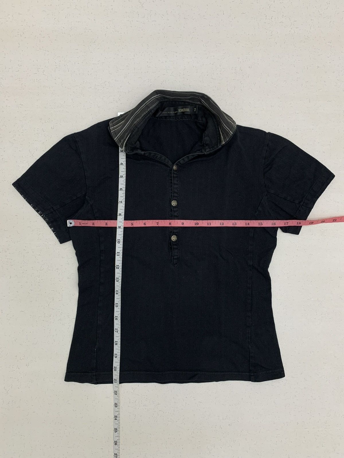 Le Grande Bleu (L.G.B.) Sick 90s SCHLUSSEL Japan Poloshirt Ifsixwasnine style Size US M / EU 48-50 / 2 - 2 Thumbnail