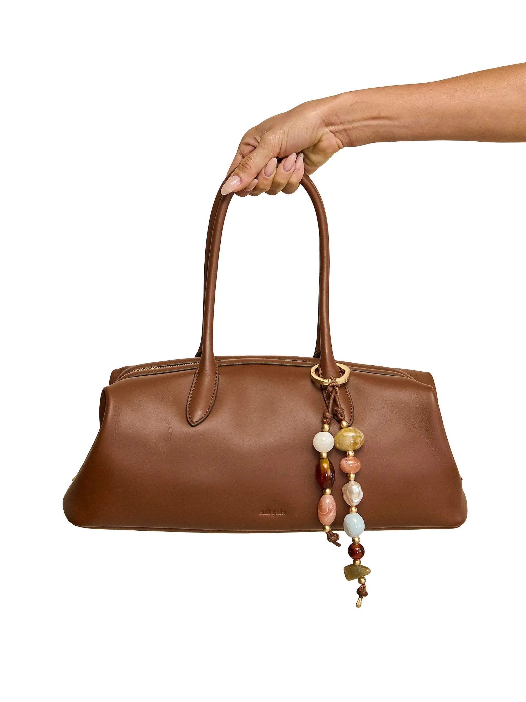 Cult Gaia os11x0526 Size: OS / Raia Bag Charm Leather Satchel Bag Size ONE SIZE - 2 Thumbnail