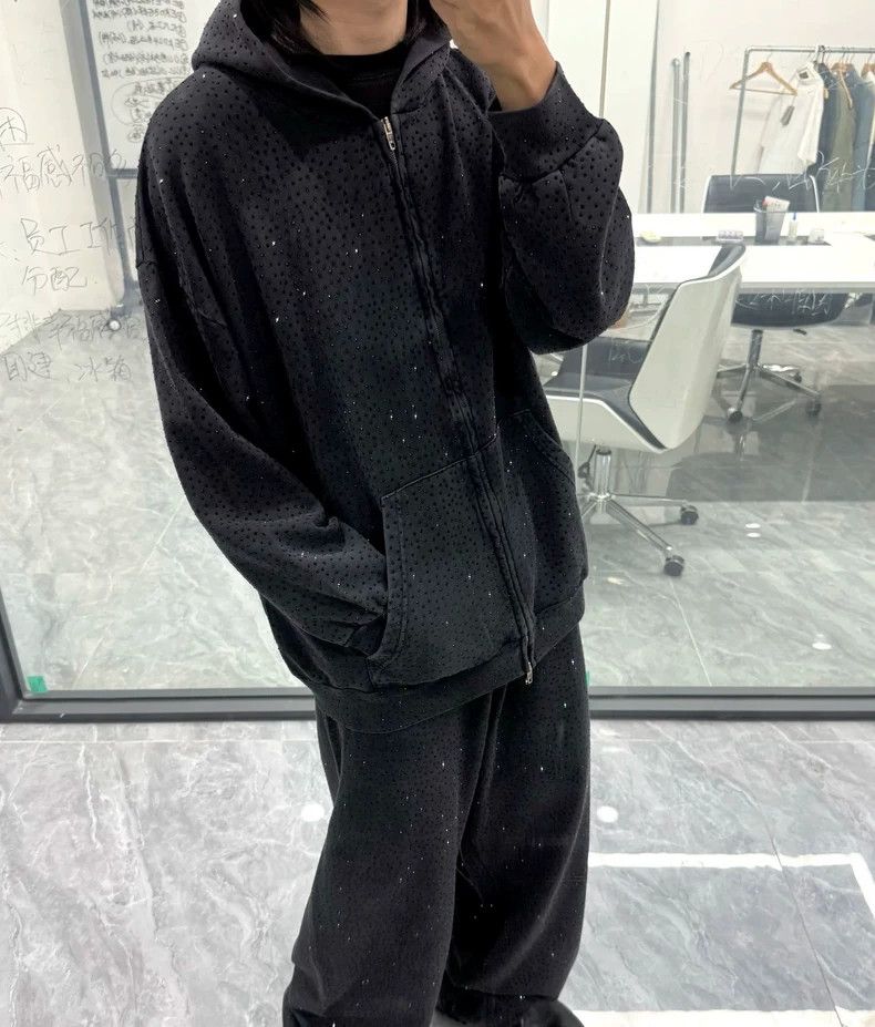 Balenciaga Balenciaga Mantianxing rhinestone zipper hoodie Size US M / EU 48-50 / 2 - 7 Thumbnail