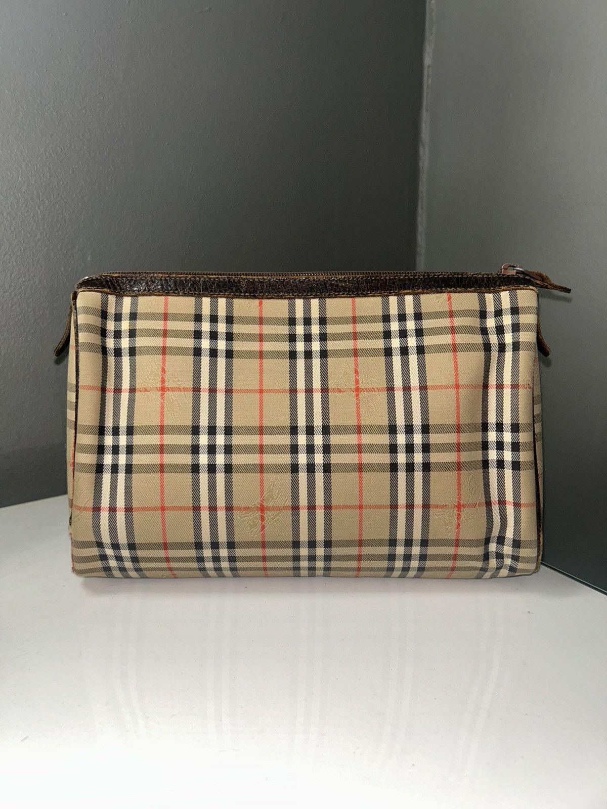 Burberry Vintage Burberry Nova Check Canvas Clutch Bag Size ONE SIZE - 6 Thumbnail