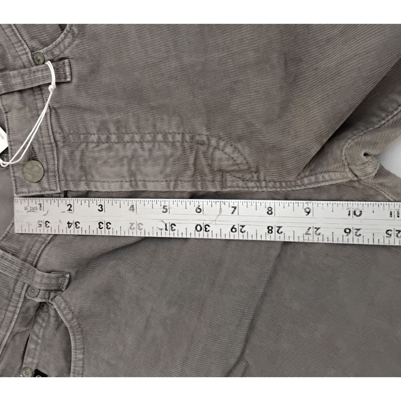 AG Adriano Goldschmied AG Adriano Goldschmied Cords The Tellis Men's 31x34 Gray NWT Size US 31 - 17 Thumbnail