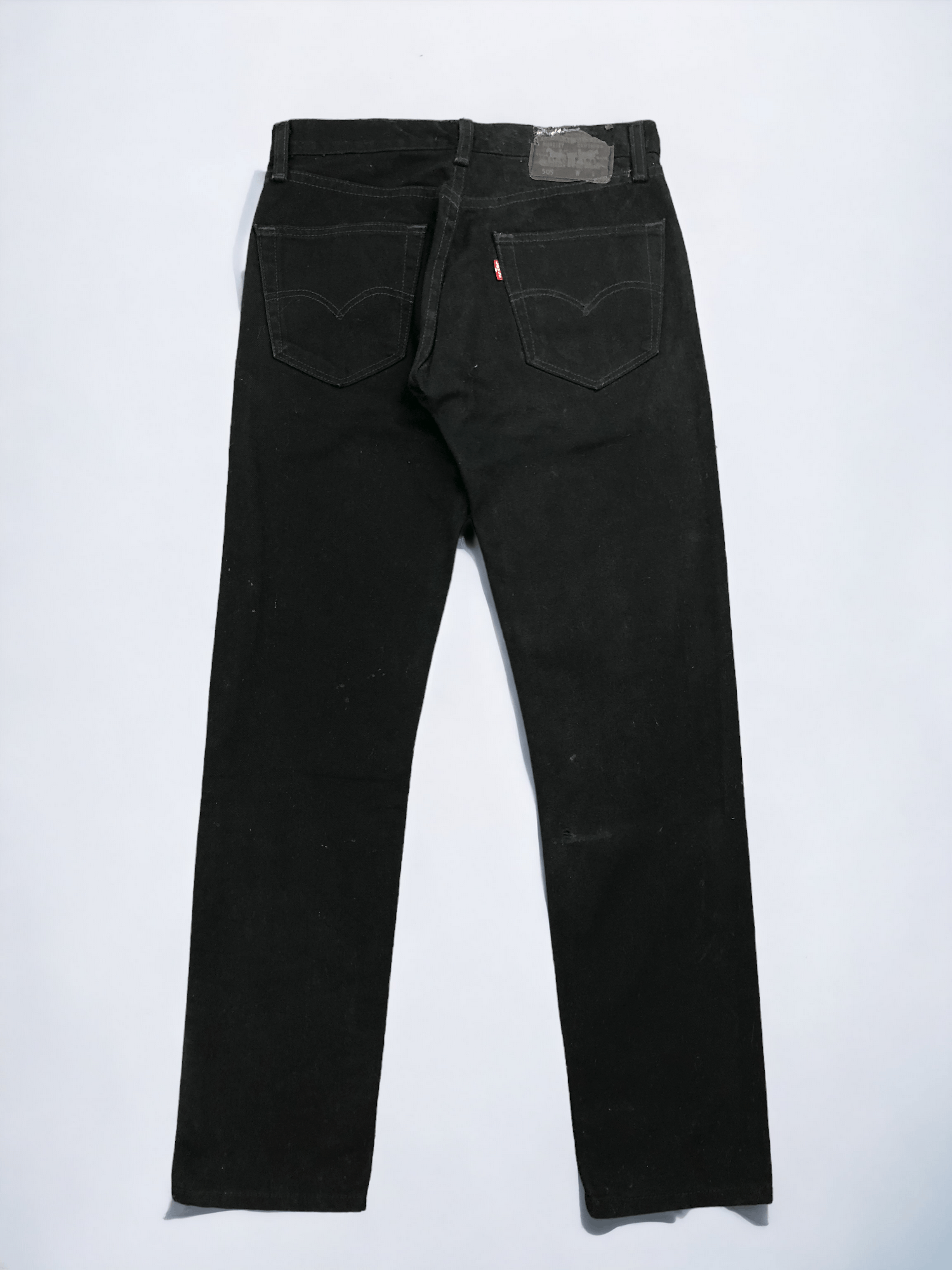 Levi's Vintage Levis 505 Full Black Jeans 28x29.5 S0018 Size US 28 / EU 44 - 3 Thumbnail