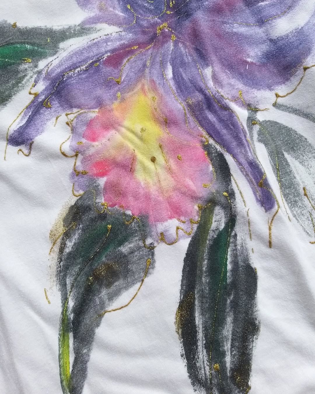 Vintage Super rare beautiful art painting vintage 90s tshirt Size US L / EU 52-54 / 3 - 2 Thumbnail