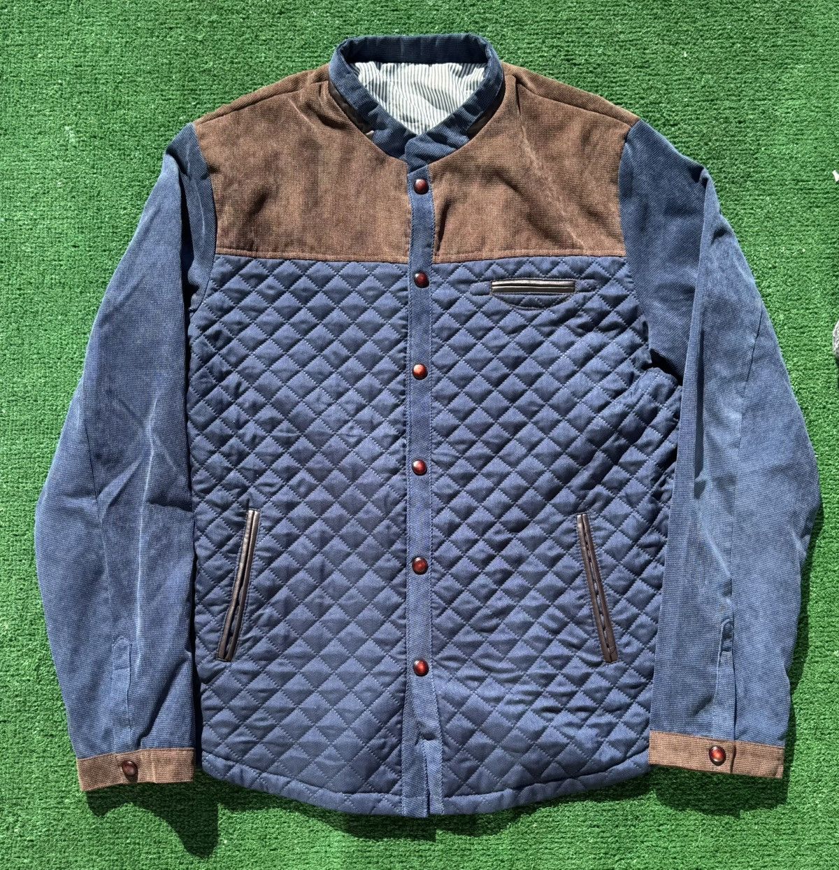 Other Quilted Jacket with Brown Suede Accents Size US L / EU 52-54 / 3 - 1 Thumbnail