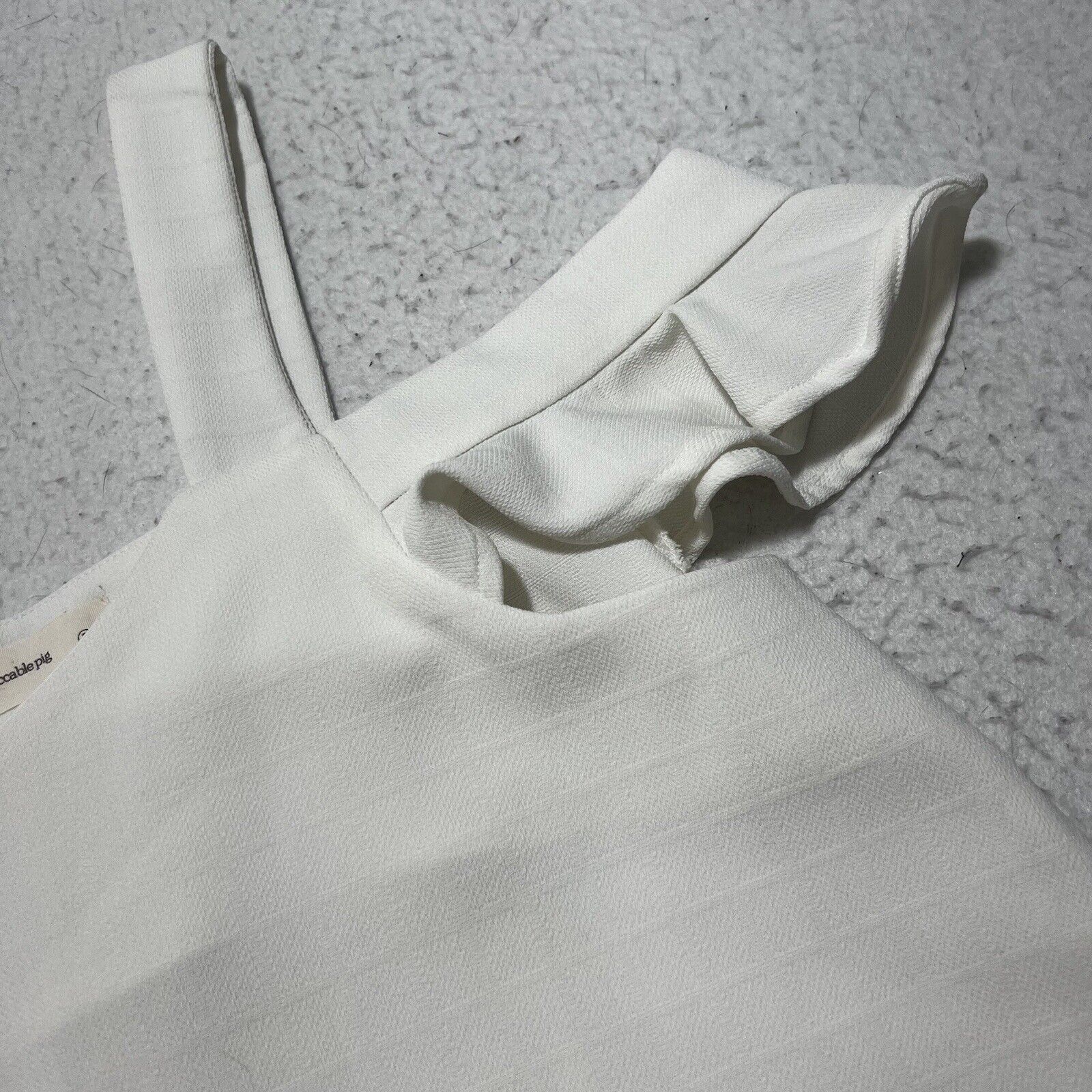 Other Impeccable Pig Small Off The Shoulder Lightweight White Top Size S / US 4 / IT 40 - 5 Thumbnail